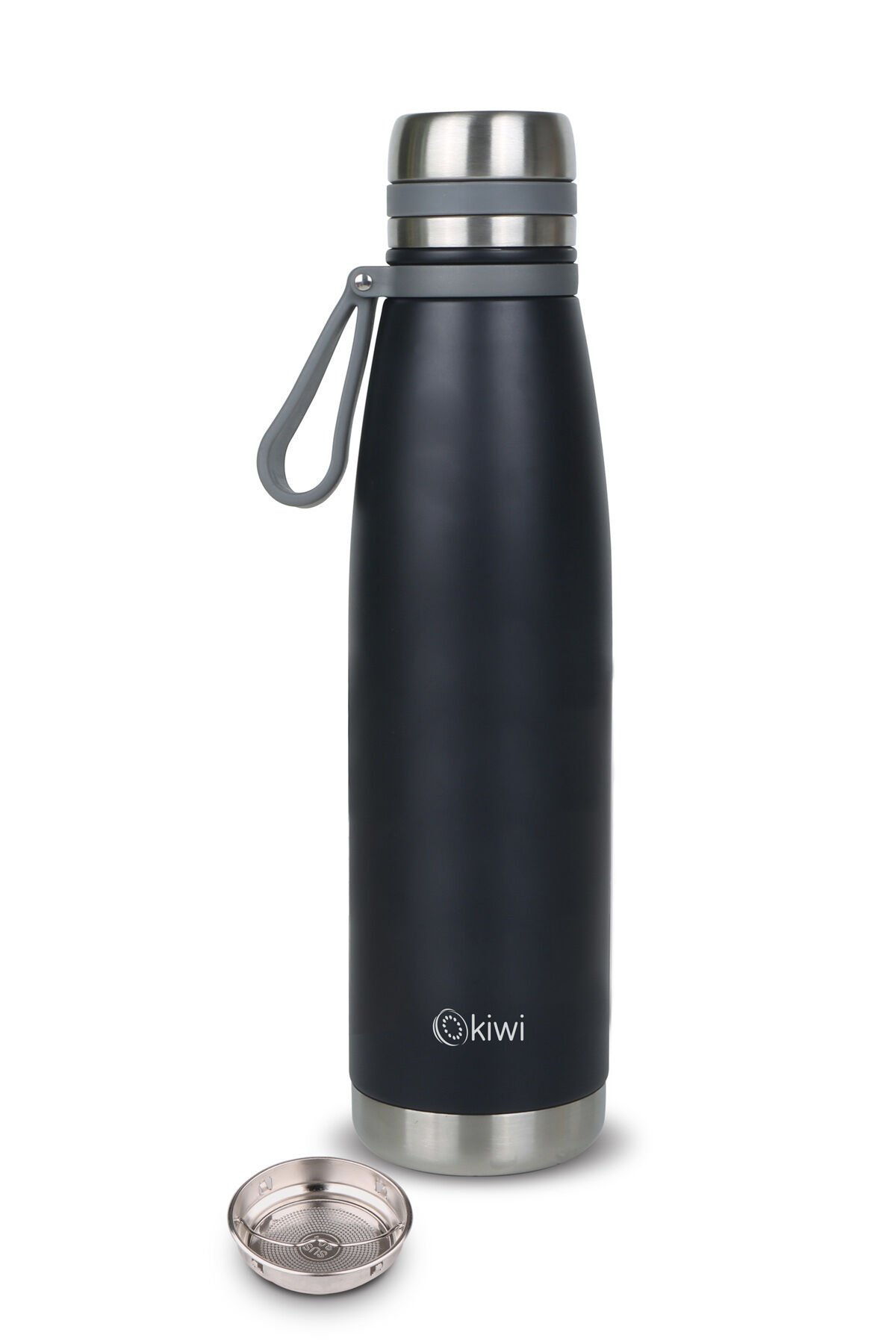 Çift Kat Paslanmaz Çelik 850 ml Termos Siyah - Tek Ebat