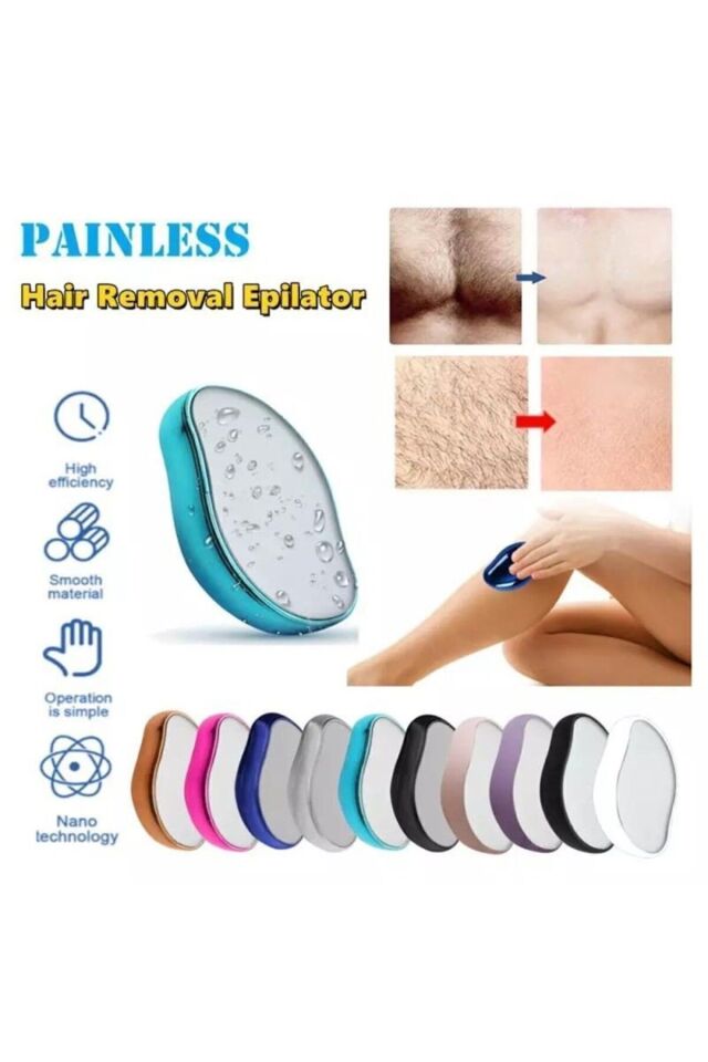 Nanopro Unisex Hijyenik Kişisel Bakım Epilatör Taşı Kılları Ovalayarak Alan Nano Acısız Epilatör Tek Ebat
