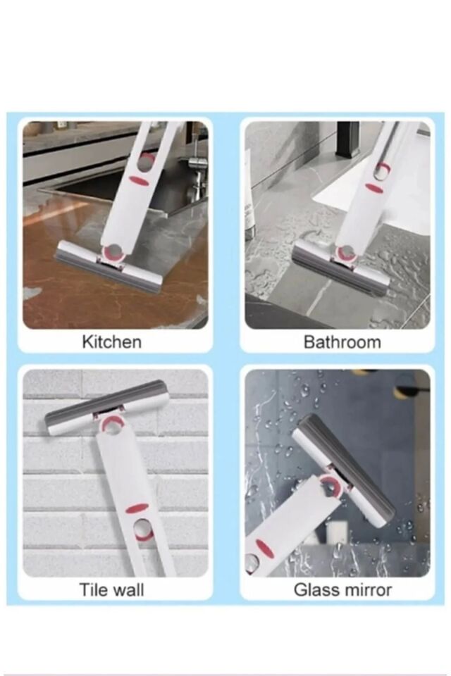 Nanopro Kendinden Sıkmalı Taşınabilir Çok Amaçlı Mini Mop Keyfi Sepet En Keyifli Sepet Beyaz - Tek Ebat