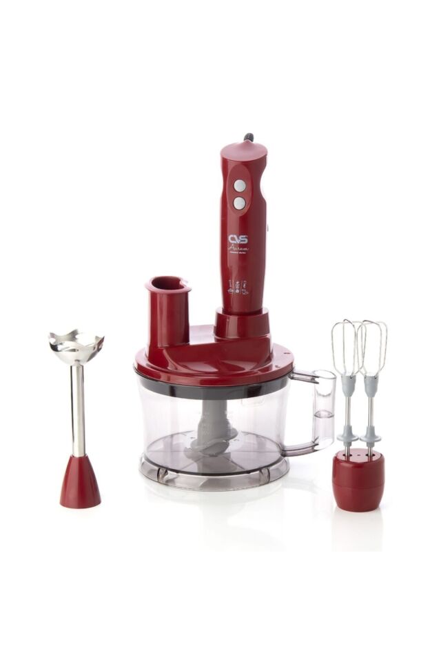 Aurum Rainbow Full Blender Set - Dn 1300 BORDO - Tek Ebat
