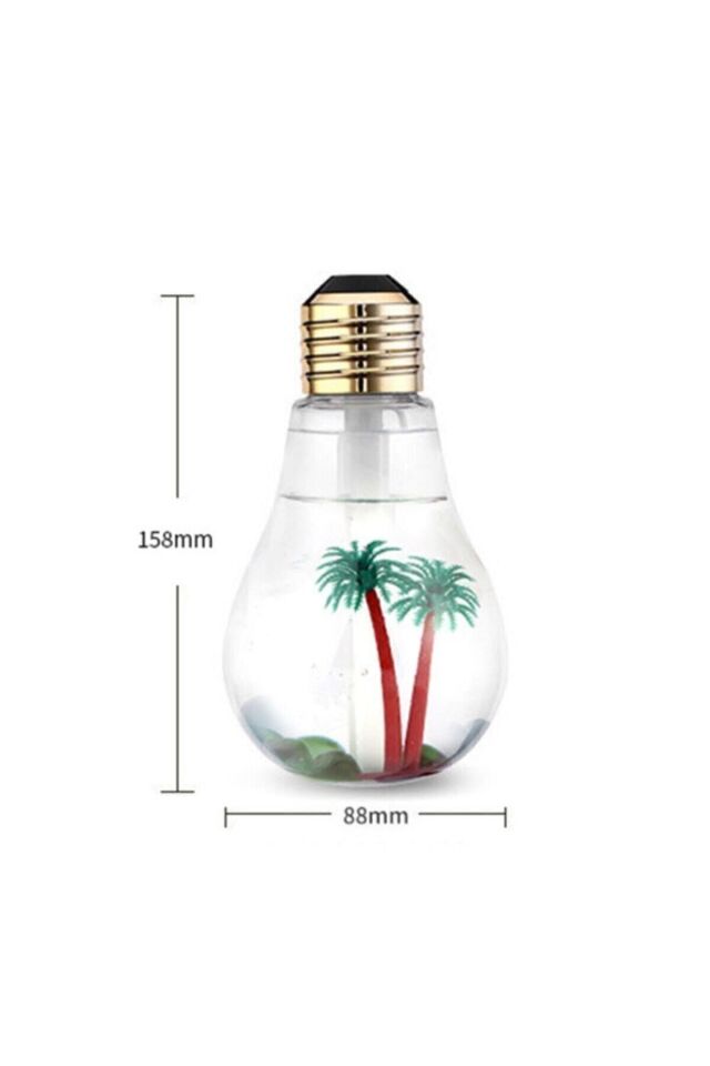Led Işıklıı Hava Nemlendirici Buhar Makinası Ampül