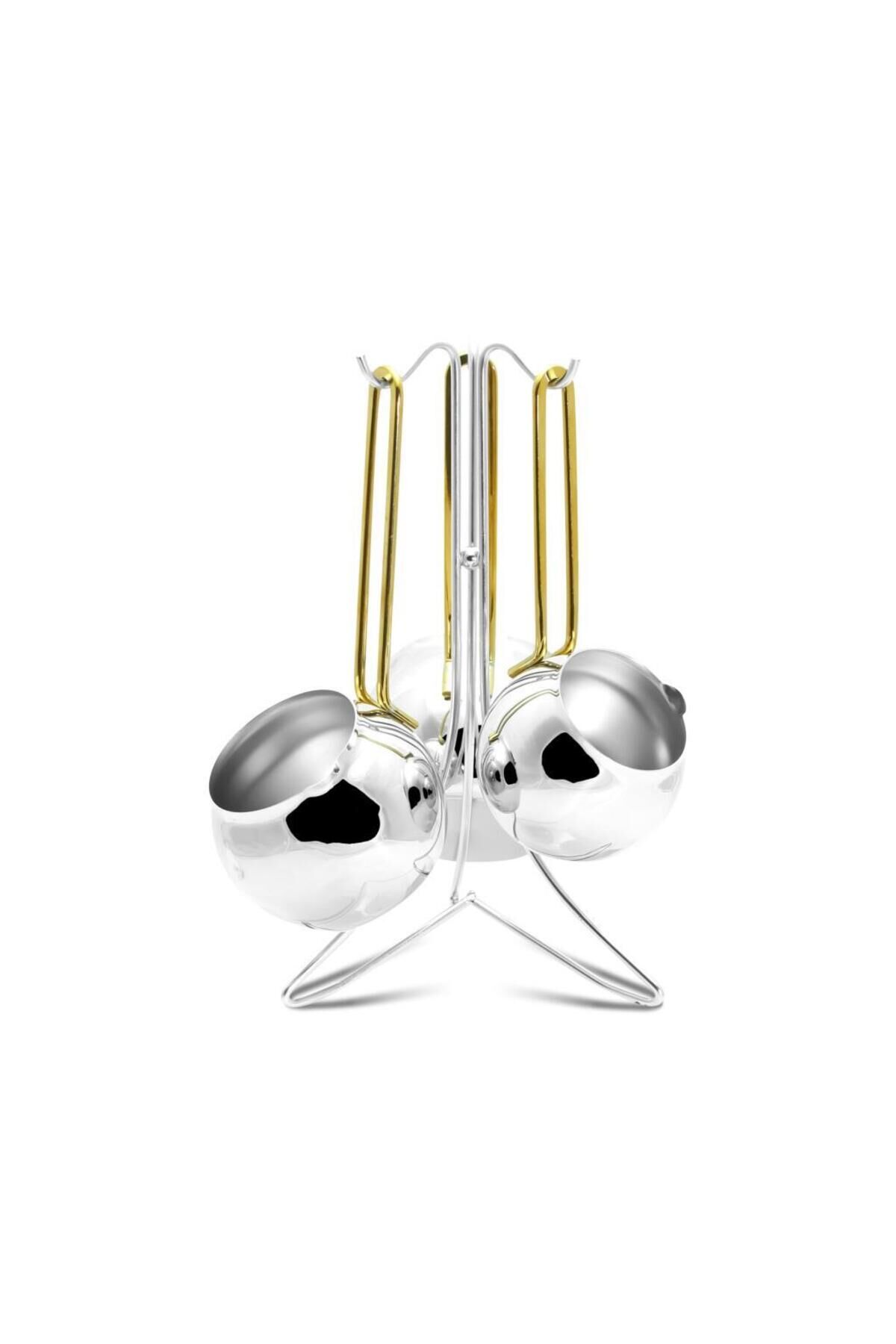 DN 12202 Standlı Cezve Seti Gold Gold - Tek Ebat