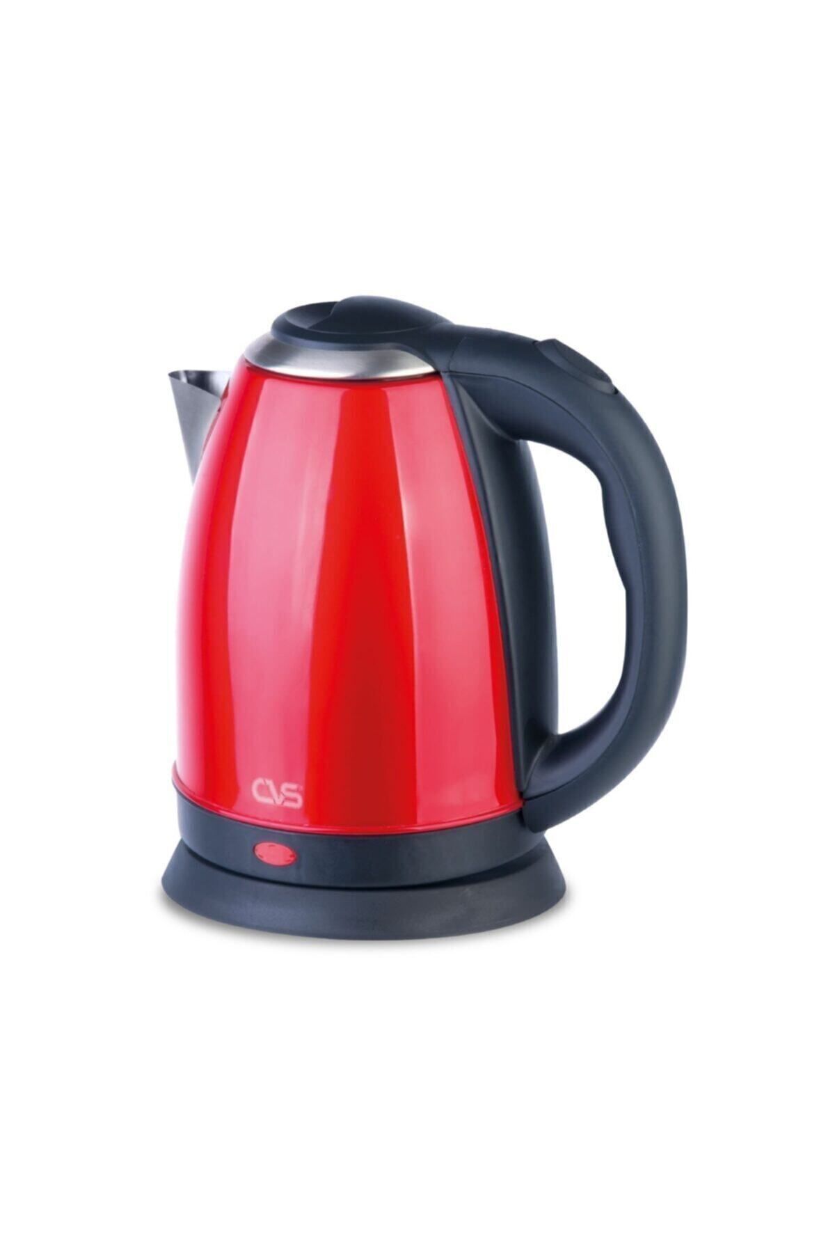 Çelik Kettle Su Isıtıcı 1900 Watt Kırmızı - Dn 00010 kırmızı - Tek Ebat