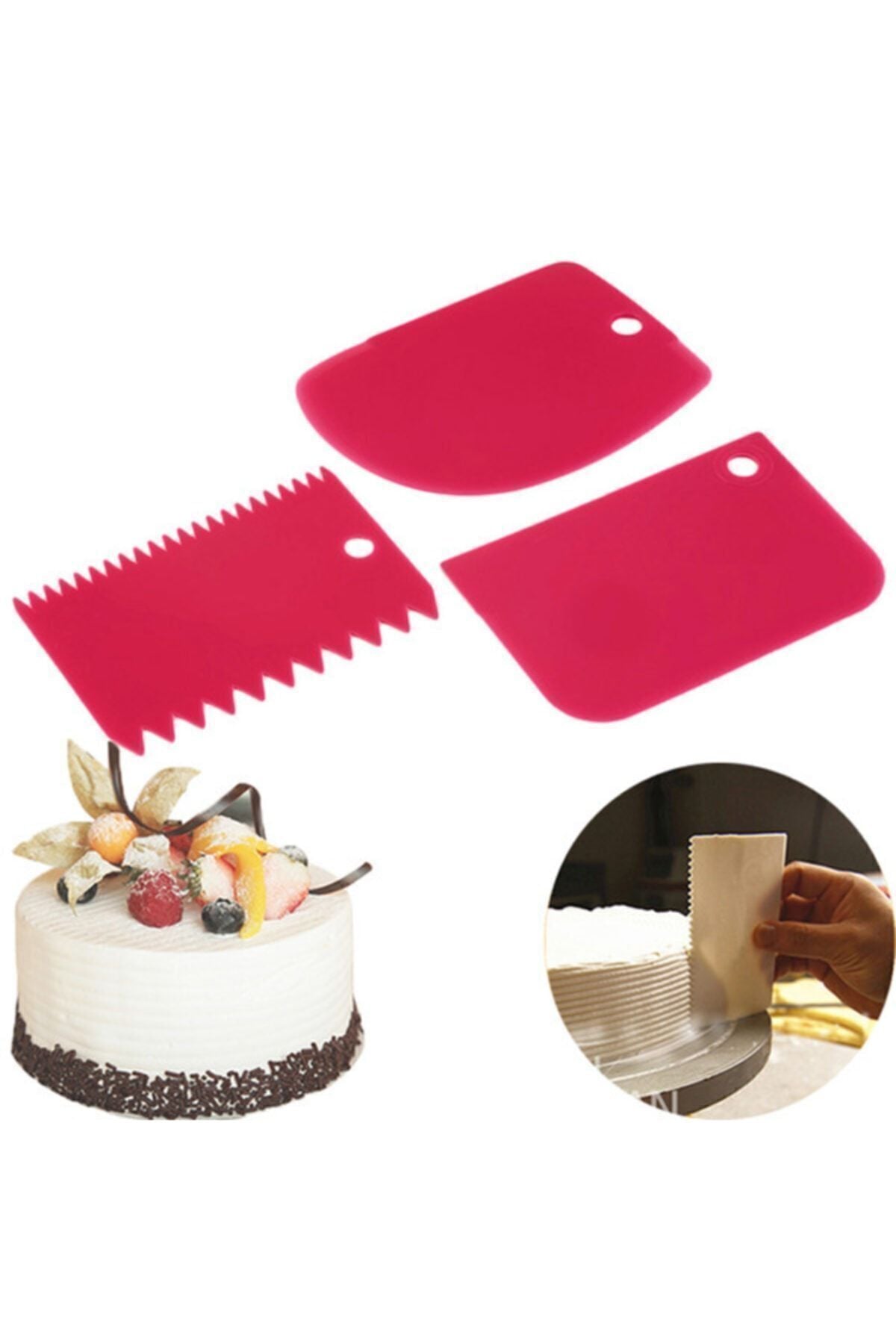 Pasta Hamur Düzeltici Kesici / Kazıyıcı Dekoratif Set 26326s Belirtilmemiş CN