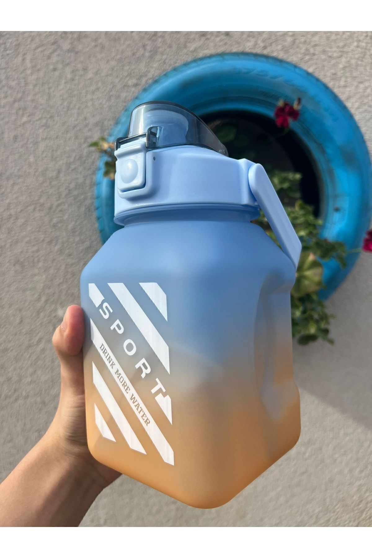 Motivasyonel Su Matarası Öğrenci Su Şişesi Suluk 1.5 Ml Tritan Bpa Içermez Cok Renkli