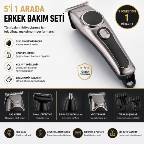 CVS DN 7524 Hızlı Şarj Saç Sakal Tıraş Makinesi