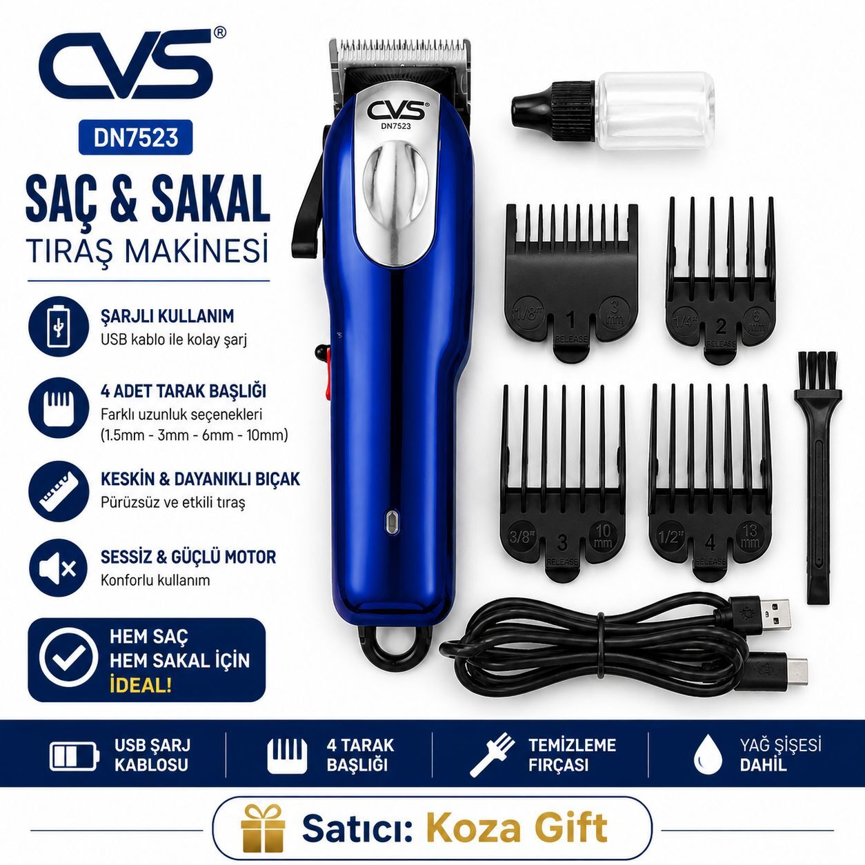 CVS Dn 7523 Saç Sakal Kesme Makinesi