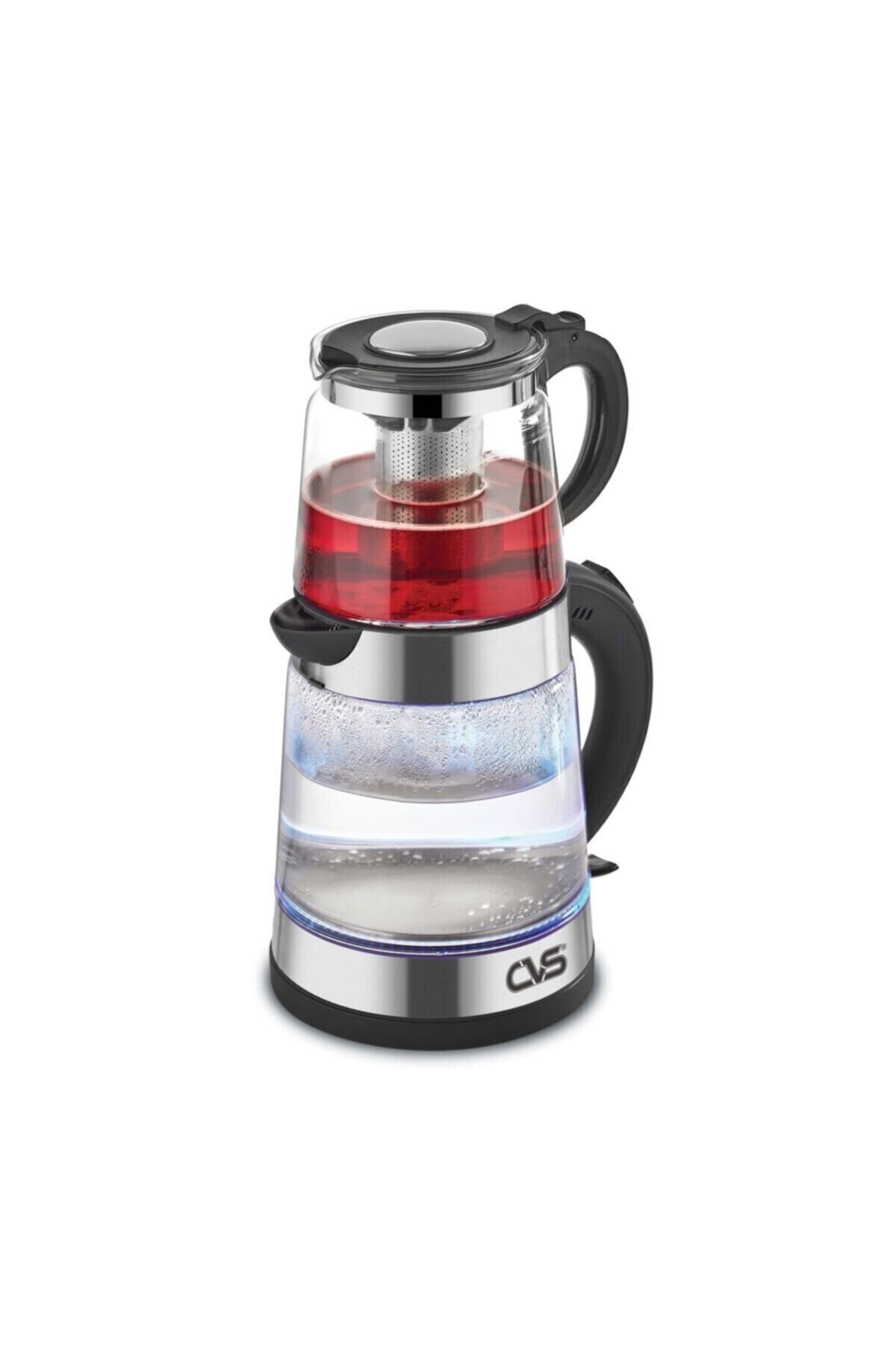 Dn 1521 Harman Elektrikli Çay Makinesi İNOX-SİYAH - Tek Ebat