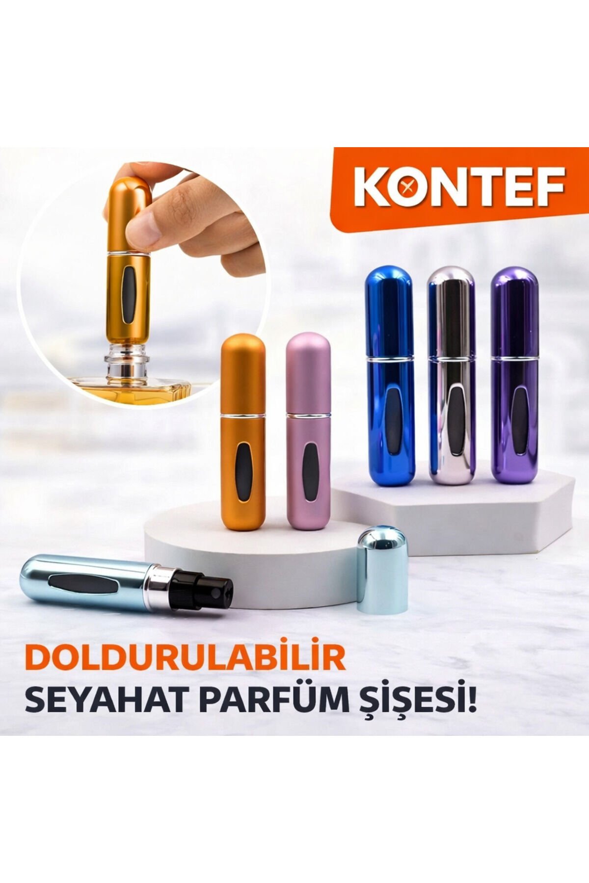 Doldurulabilir Parfüm Şişesi Tek Ebat