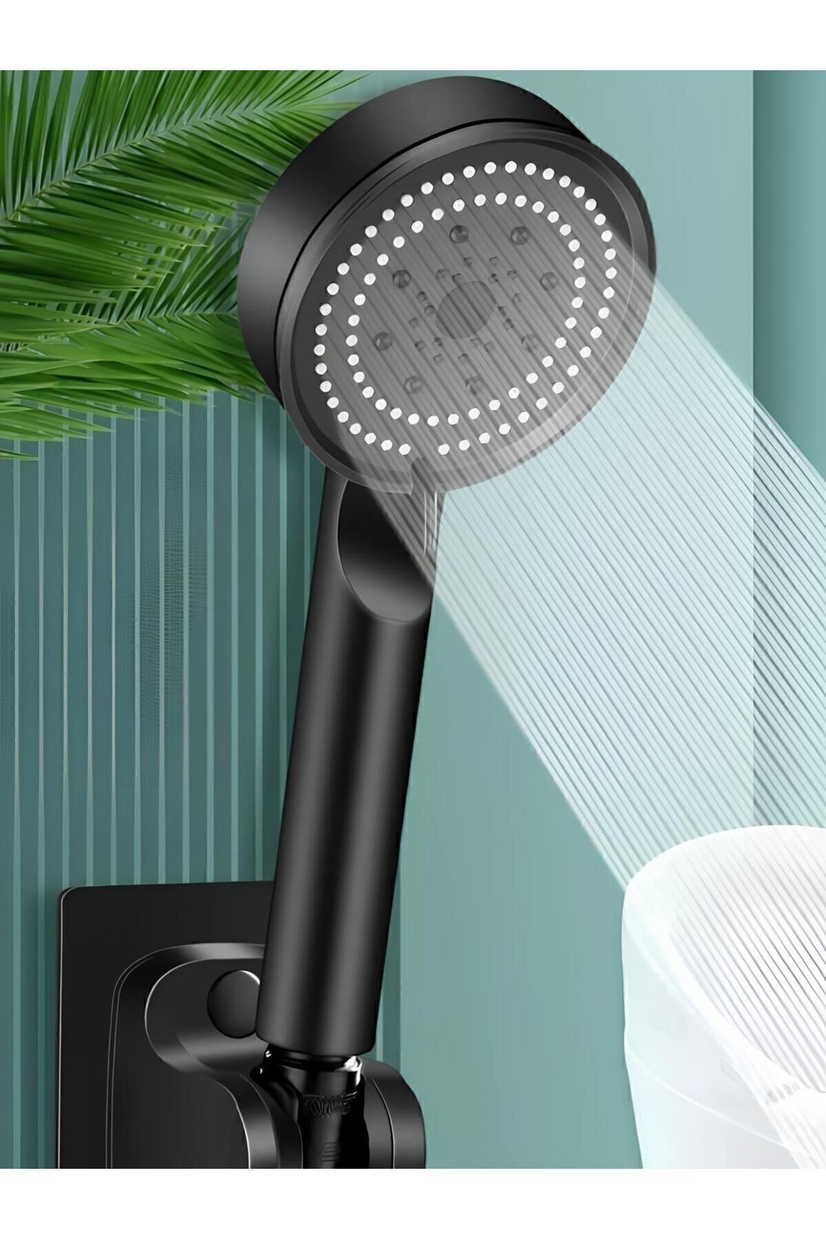 5 Fonksiyonlu Yüksek Basınçlı Ayarlanabilir Turbo Fan Duş Başlığı Çok Renkli - Tek Ebat