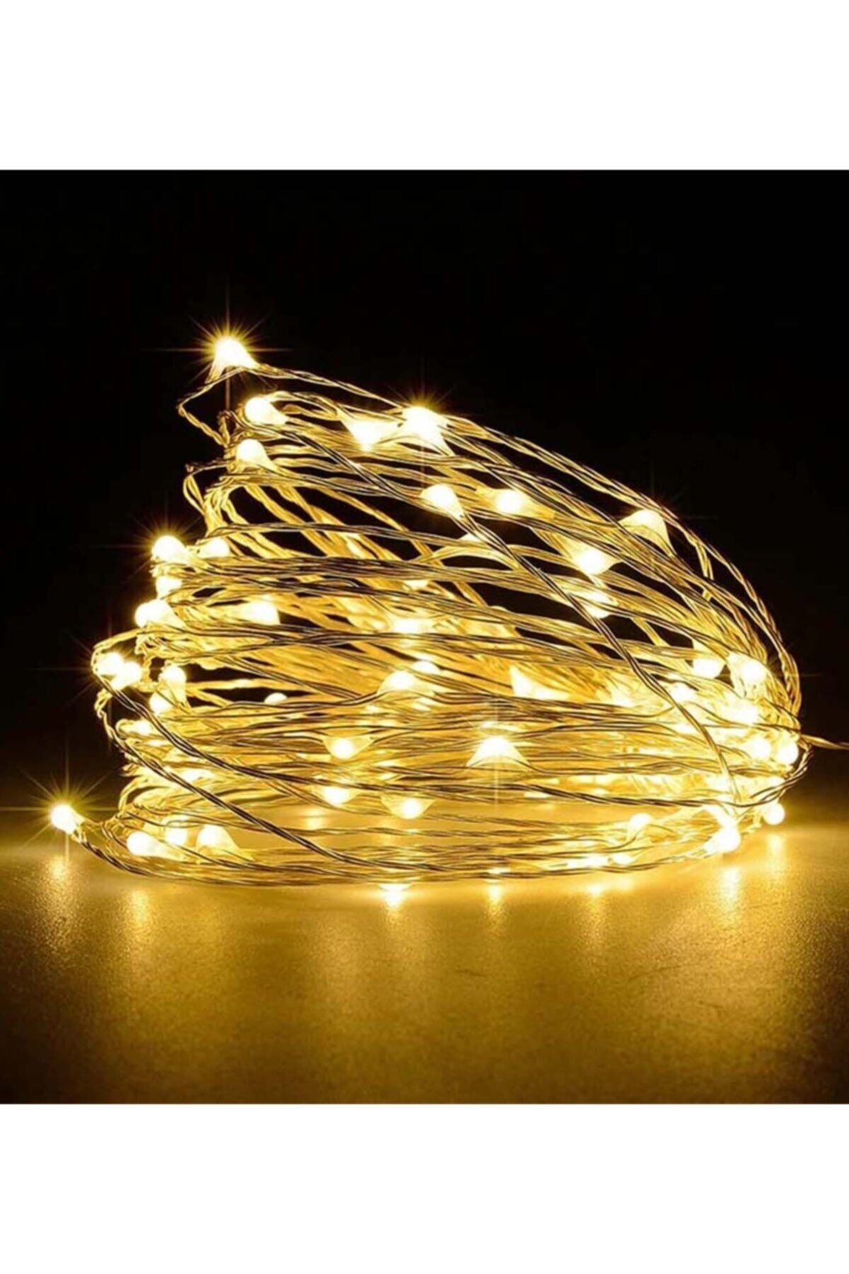 Peri Led 10metre Sarı Pilli Dekoratif Aydınlatma günışığı - Tek Ebat