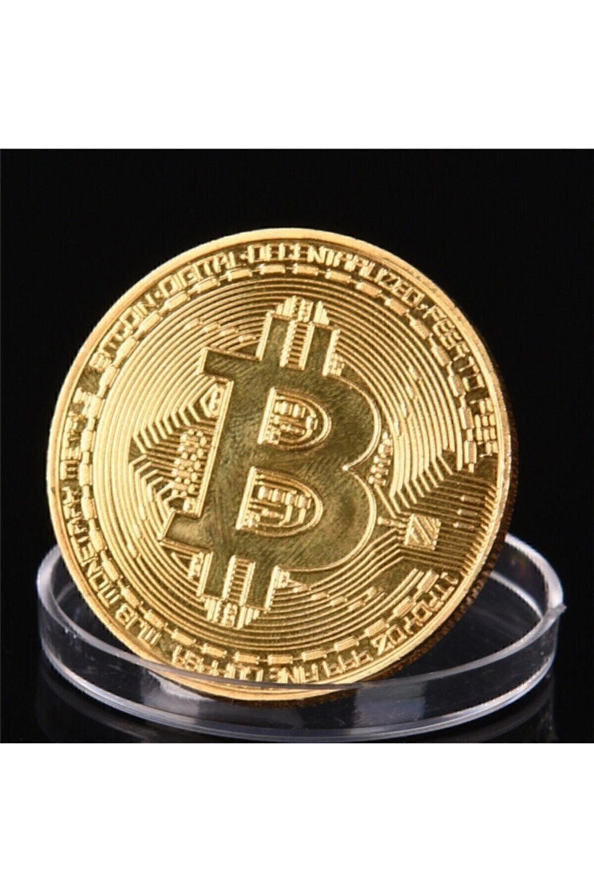 Bitcoin Madeni Hatıra Parası Tek Ebat