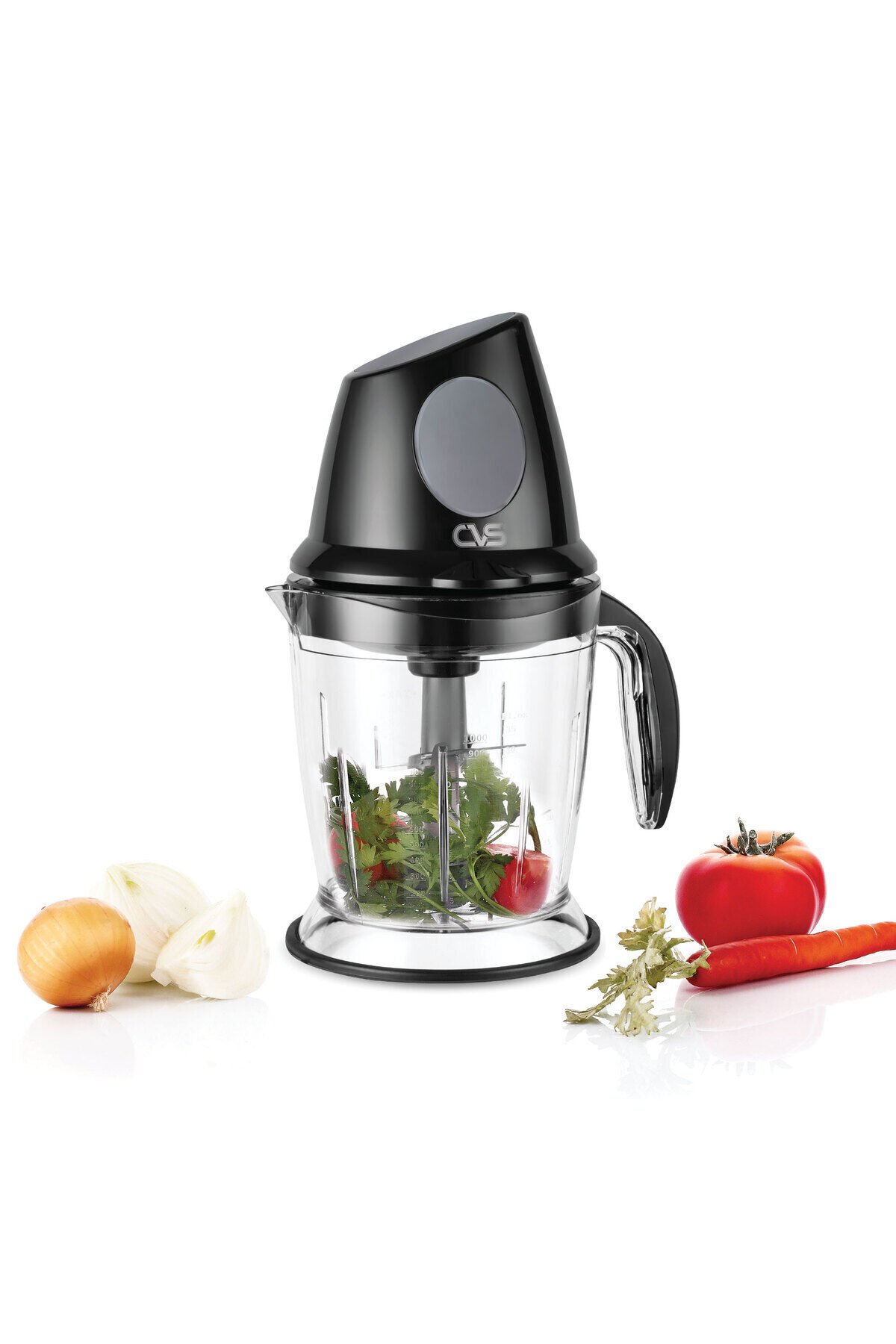 DN 3352 Mendsis Rondo 500 Watt Çift bıçaklı 1lt hazneli rondo blender mutfak robotu siyah-turuncu-gri-karma - Tek Ebat