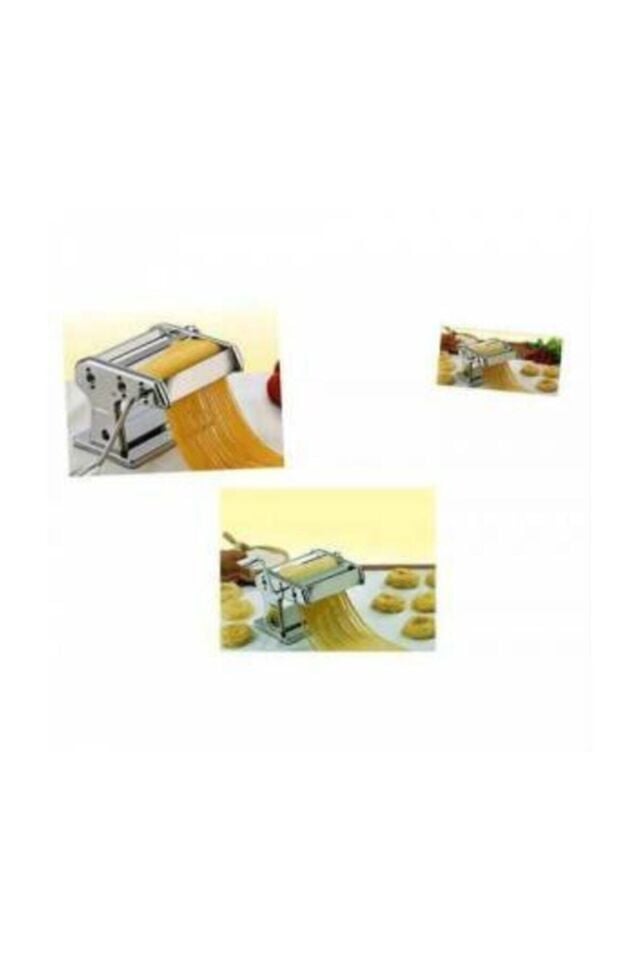Hanedan Erişte Makarna Makinesi Hanedan Home Hamur Kesme Yapma Mantı Açma 3 Fonksiyonlu Alüminyum