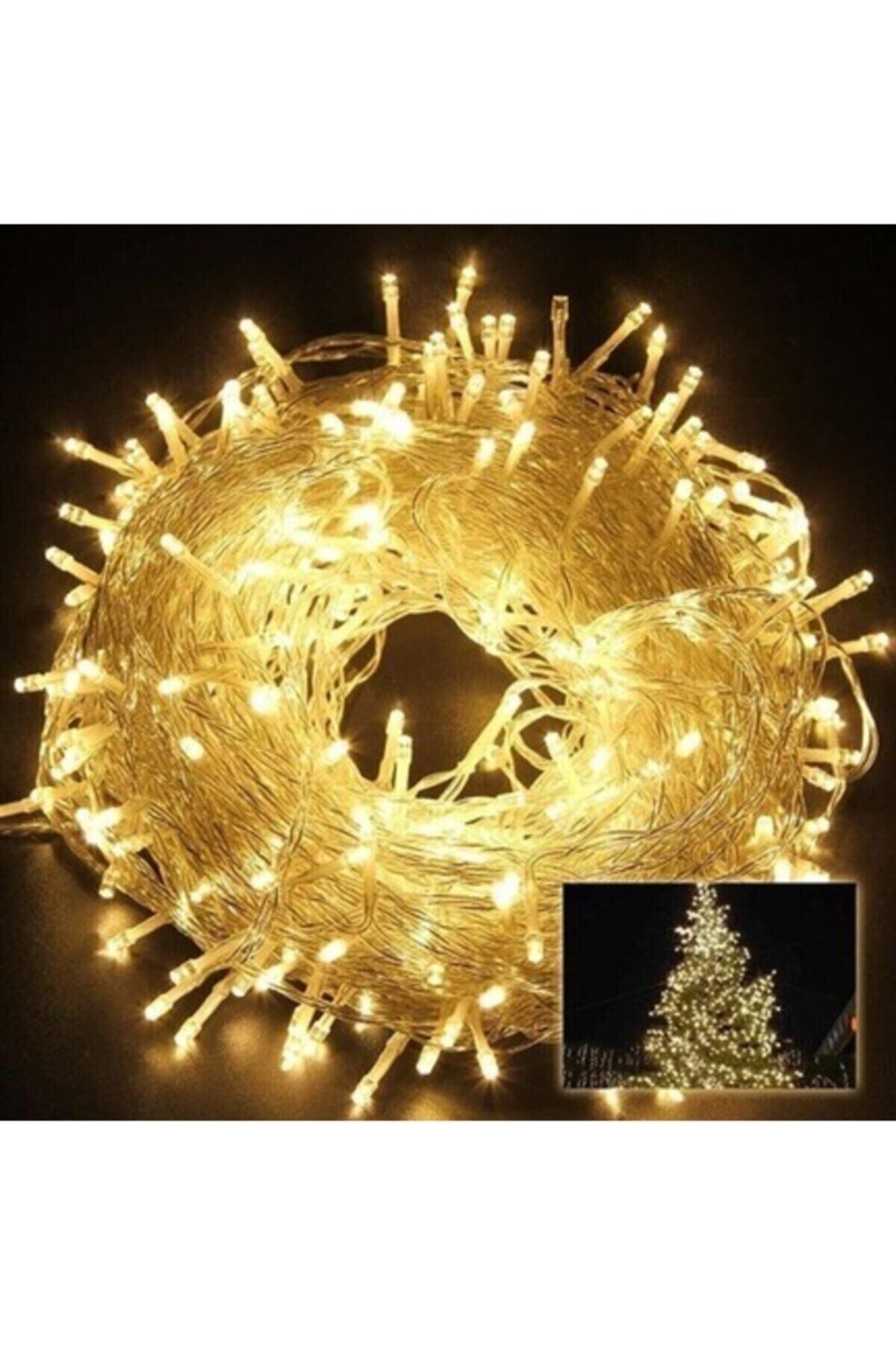 100 Ledli Fişli Led, Dekor Lambası 10m Gün Işığı Yılbaşı Ağacı Işığı