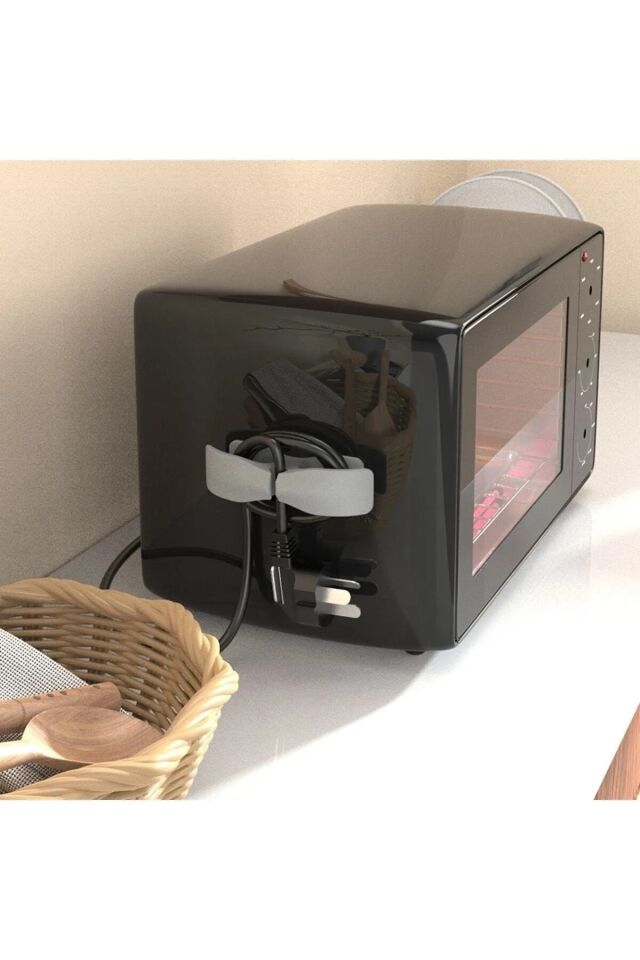 5 Adet Yapışkanlı Airfryer Kablo Sabitleyici Düzenleyici Çok Amaçlı Kablo Tutucu Kablo Toparlayıcı Tek Ebat