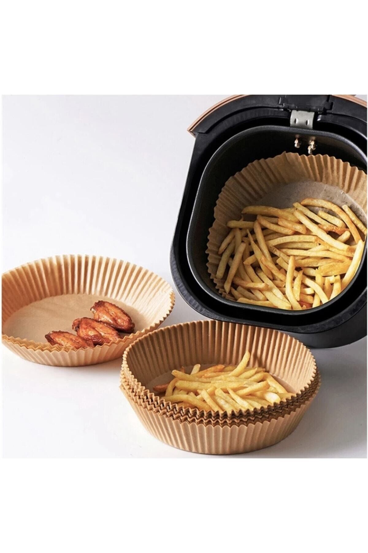 100 Adet Airfryer Pişirme Kağıdı Hava Fritözü Xiaomi Philips Yağsız Tefal Kumtel Mi Kağıt