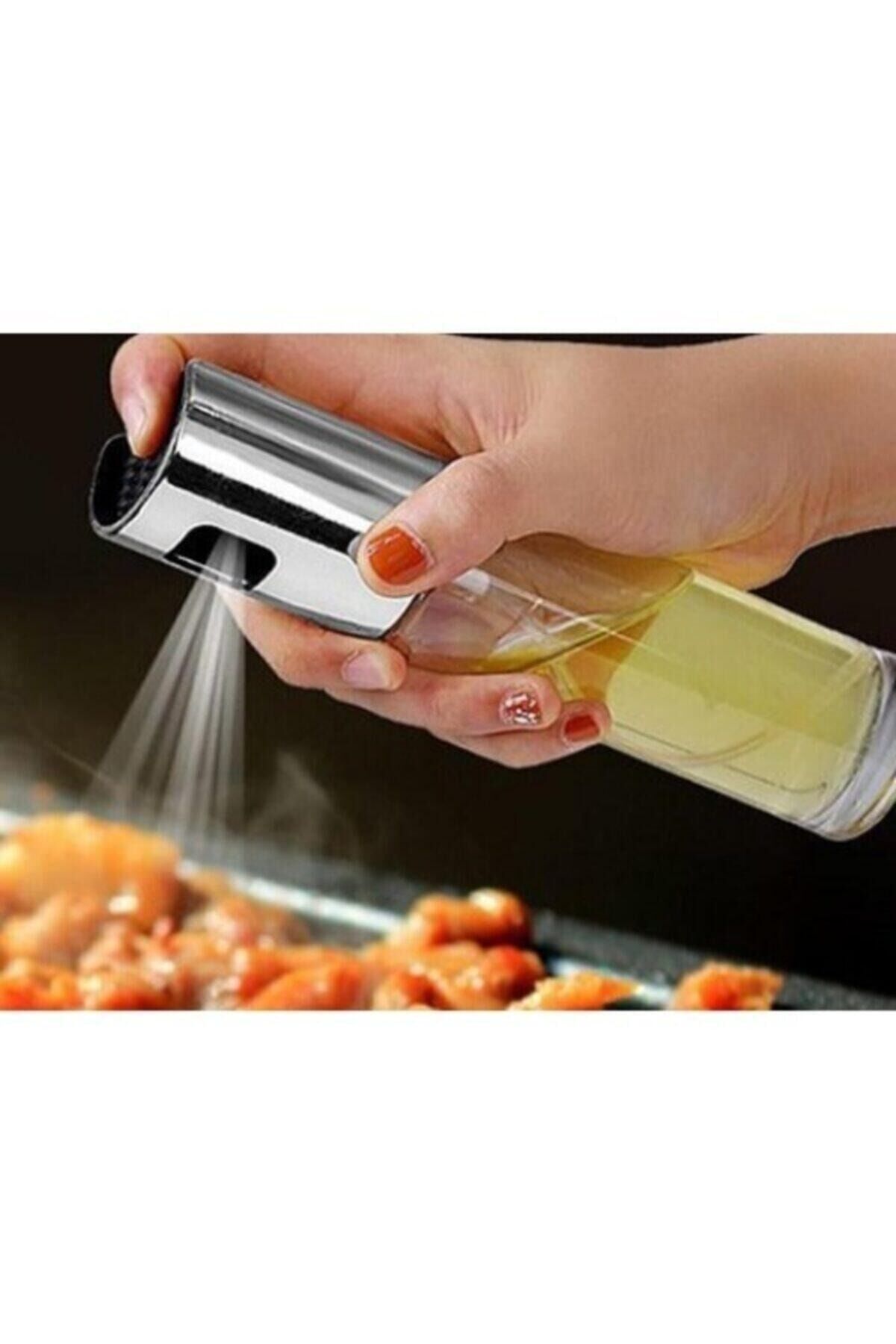 Sprey Cam Şişe Zeytinyağı Sirke Yağ Püskürtücü Karışık Renk Yağdanlık 100 ml