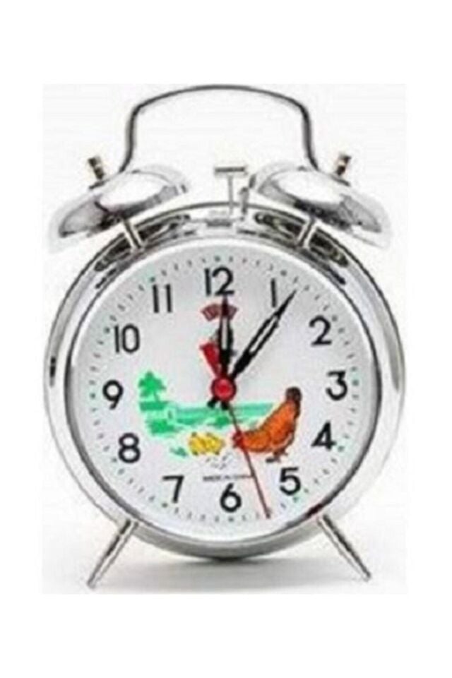 Nostaljik Çalar Metal Masa Saati