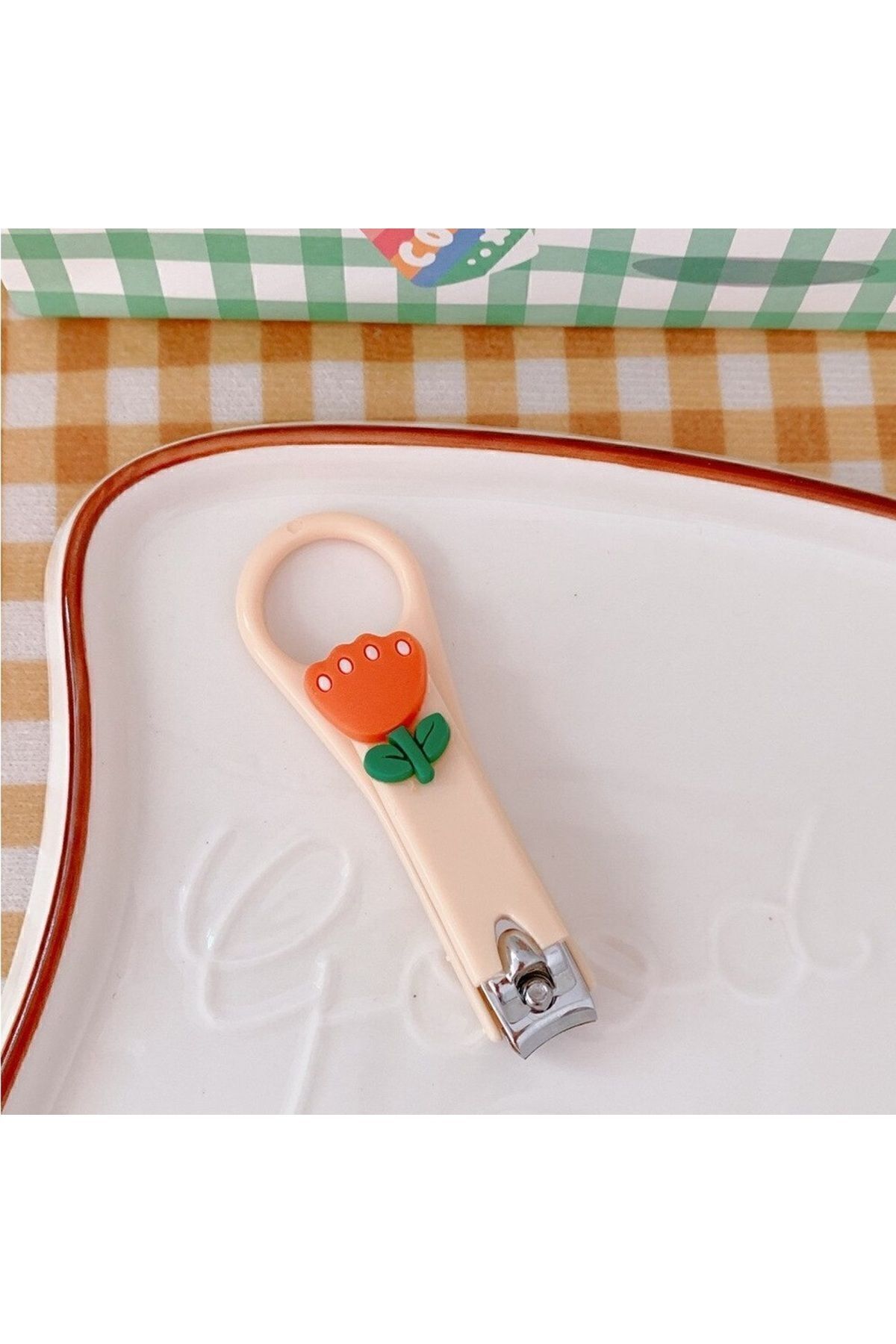 Kawaii Figürlü Renkli Bebek Çocuk Tırnak Makası 1 Adet