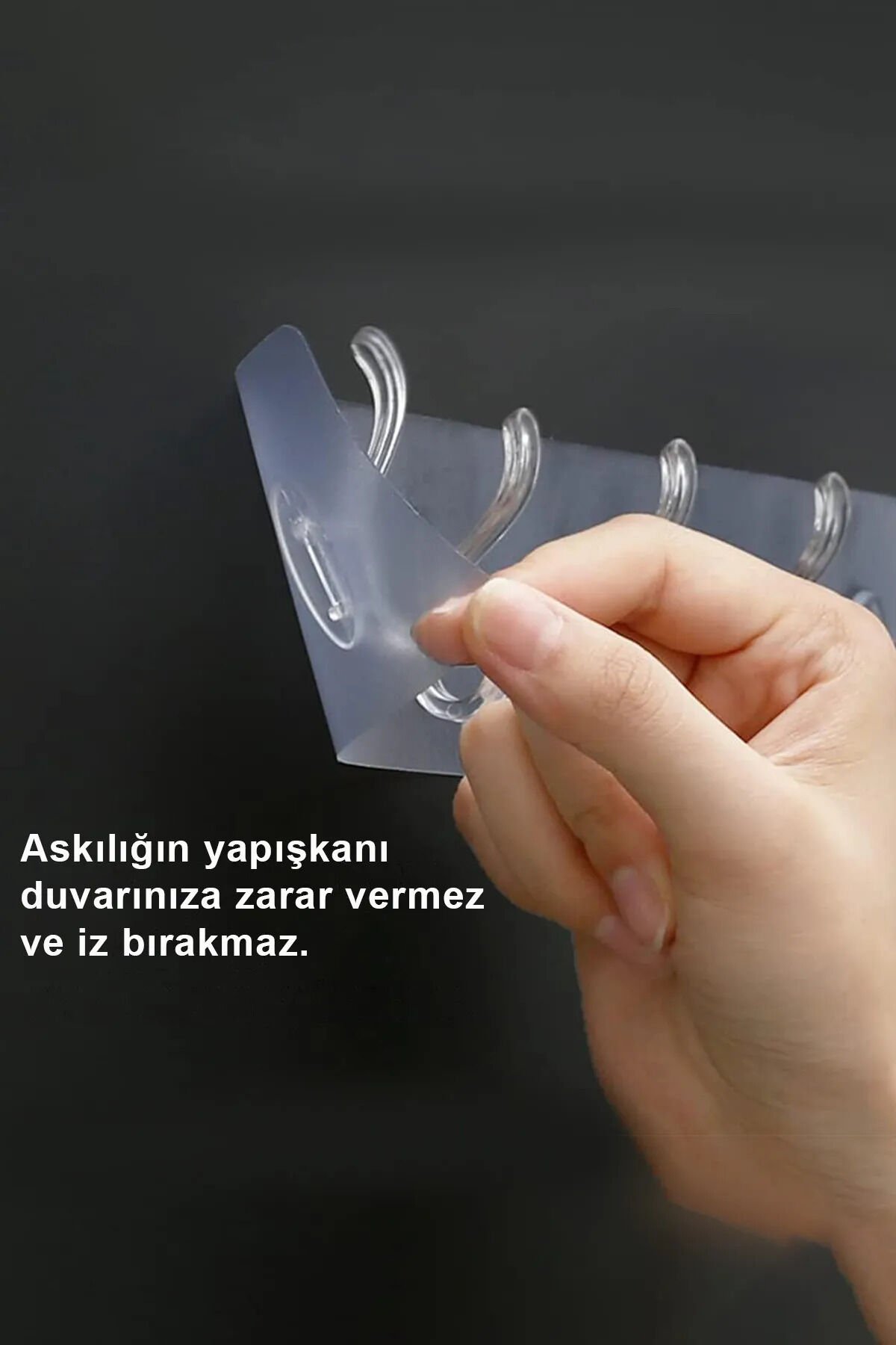 5li Mutfak Banyo Yatak Odası Dolap Düzenleyici Sağlam Kendinden Yapışkanlı Duvar Askısı
