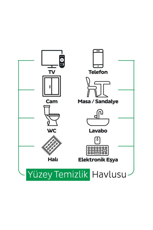 Easy Clean Premium Beyaz Sabun+Çamaşır Suyu+Arap Sabunu Yüzey Temizlik Havlusu Mendili 300 Yaprak Tek Ebat