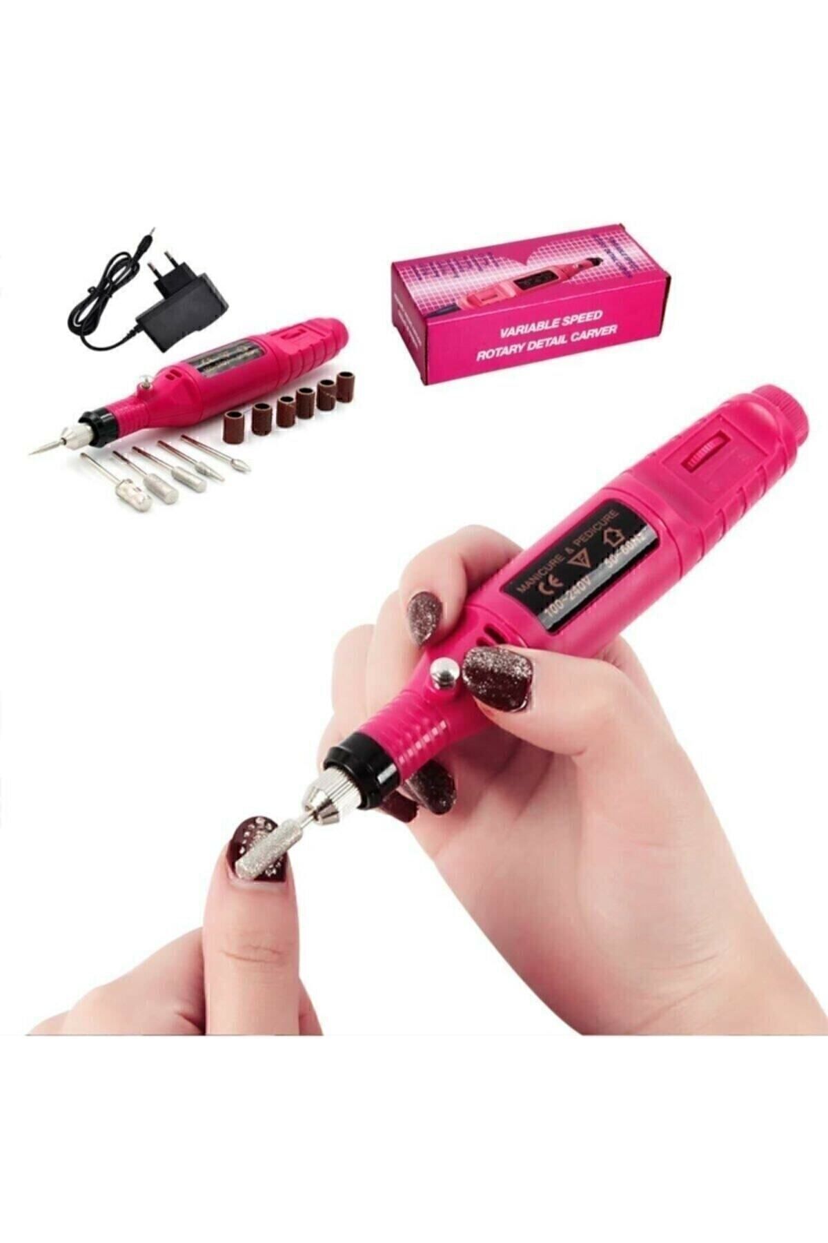 Nail Pen Freze Cihazı Manikür Pedikür Tırnak Törpüsü Elektrikli Profesyonel Manikür Makine Tek Ebat