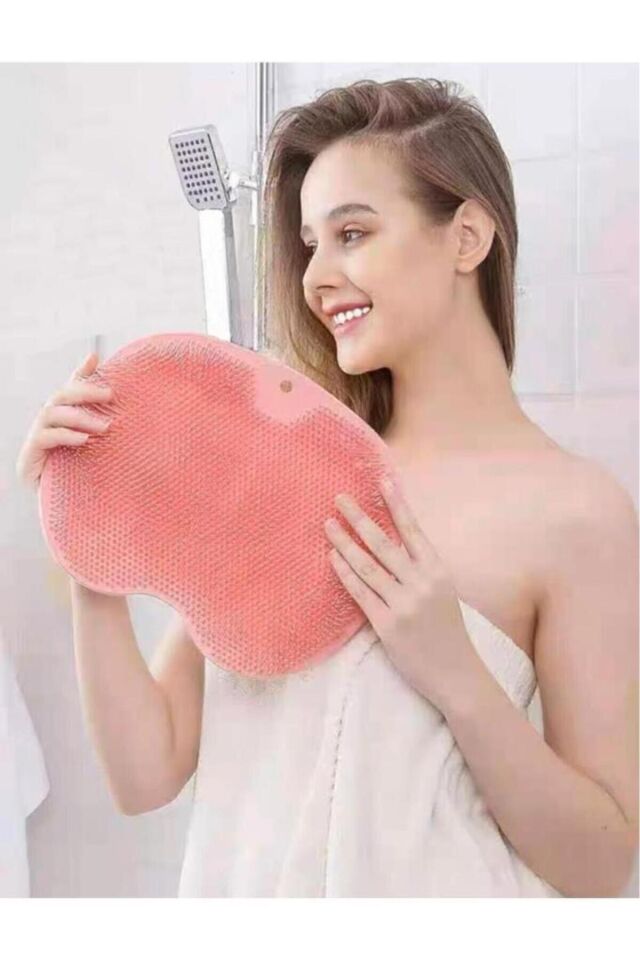 Aveo 1 Adet Vantuzlu Banyo Fırçası Ve Masaj Pedi Renkli Tek Ebat