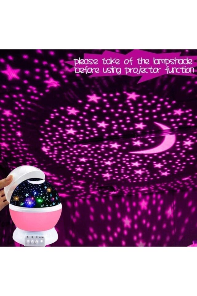 Star Master Dönen Yıldızlı Gökyüzü Projeksiyon Gece Lambası Mavi 6998 - Tek Ebat - 30 x 10