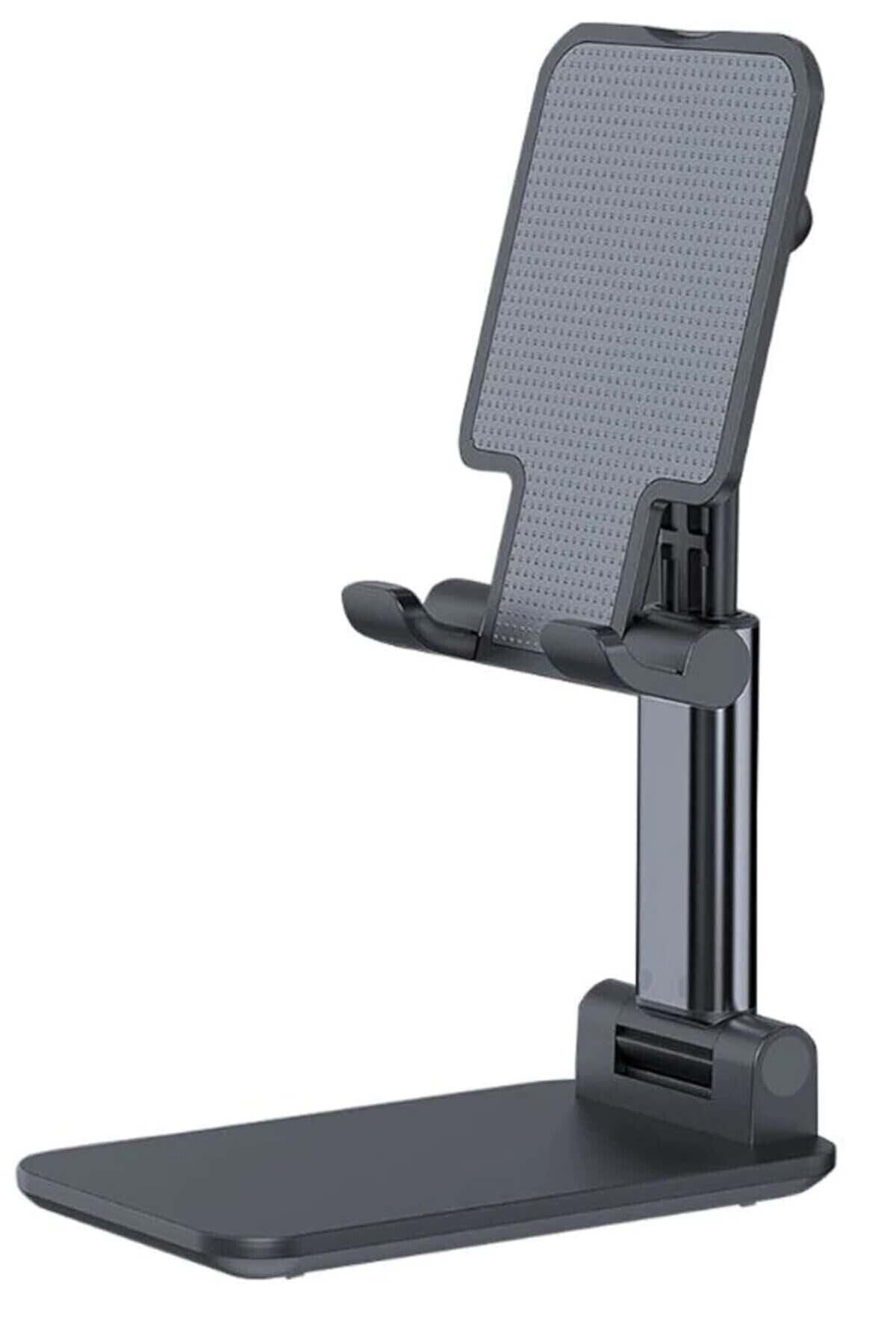 Profesyonel Tablet Ve Telefon Tutucu Stand 2 Kademeli Uzunluk Siyah NoColor-d4b4018e - Tek Ebat
