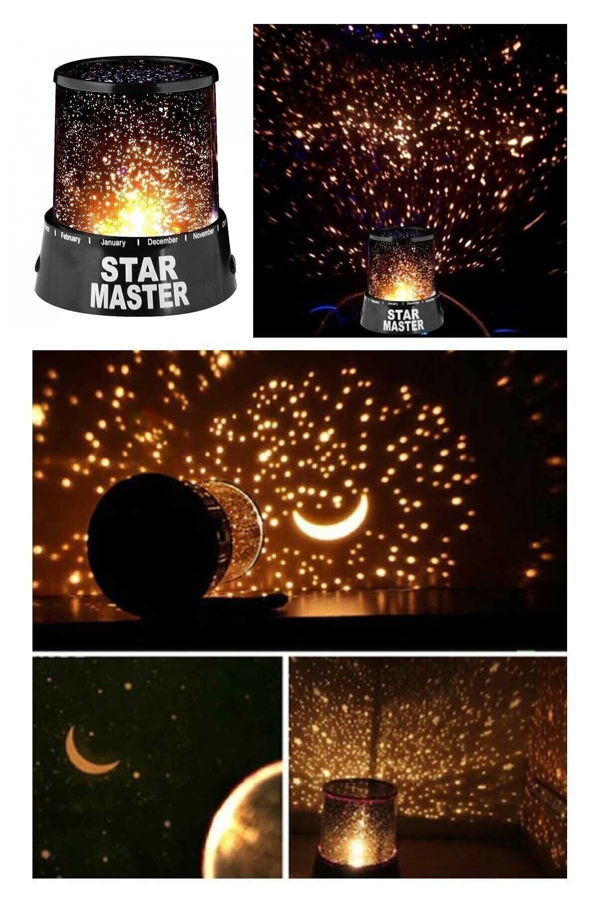Dekoratif Gece Lambası Yıldızlı Projeksiyon Tavan Işık Yansıtma Star Master 7009 - Tek Ebat