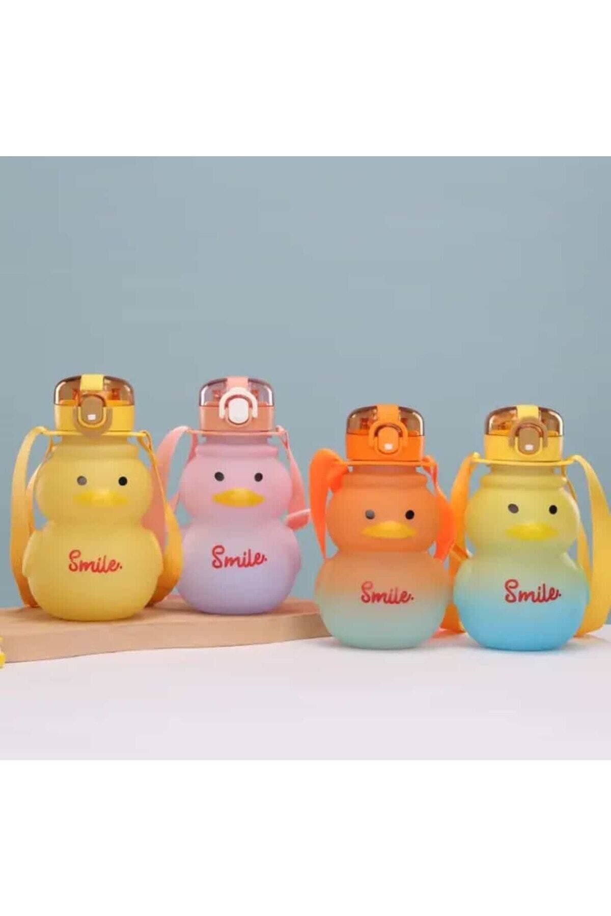 Smile Civciv Model Su Matarası Su Şişesi Suluk 800 0ml Bpa Içermez Suluk Çocuk Okul Su Şişesi Çokrenk - Tek Ebat