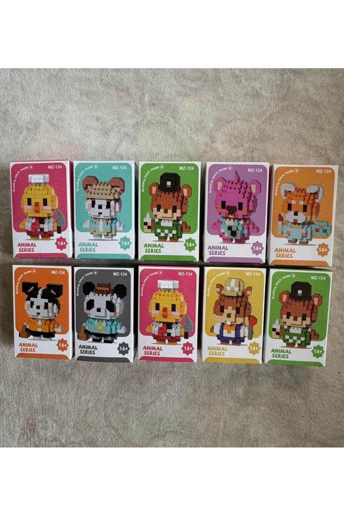 Karakter Figürler Yapboz Puzzle Yapı Oyuncakları Karışık Animal Series Model Gönderilmektedir