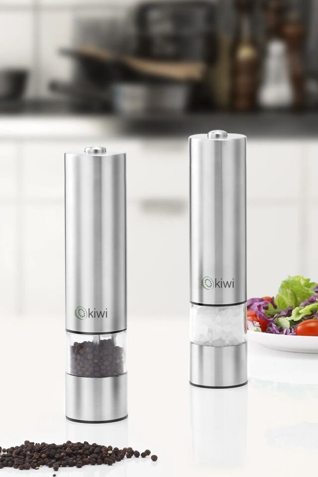 Otomatik Ayarlanabilir Tuz Karabiber Baharat Değirmeni Kiwi Kspg-4806 Inox