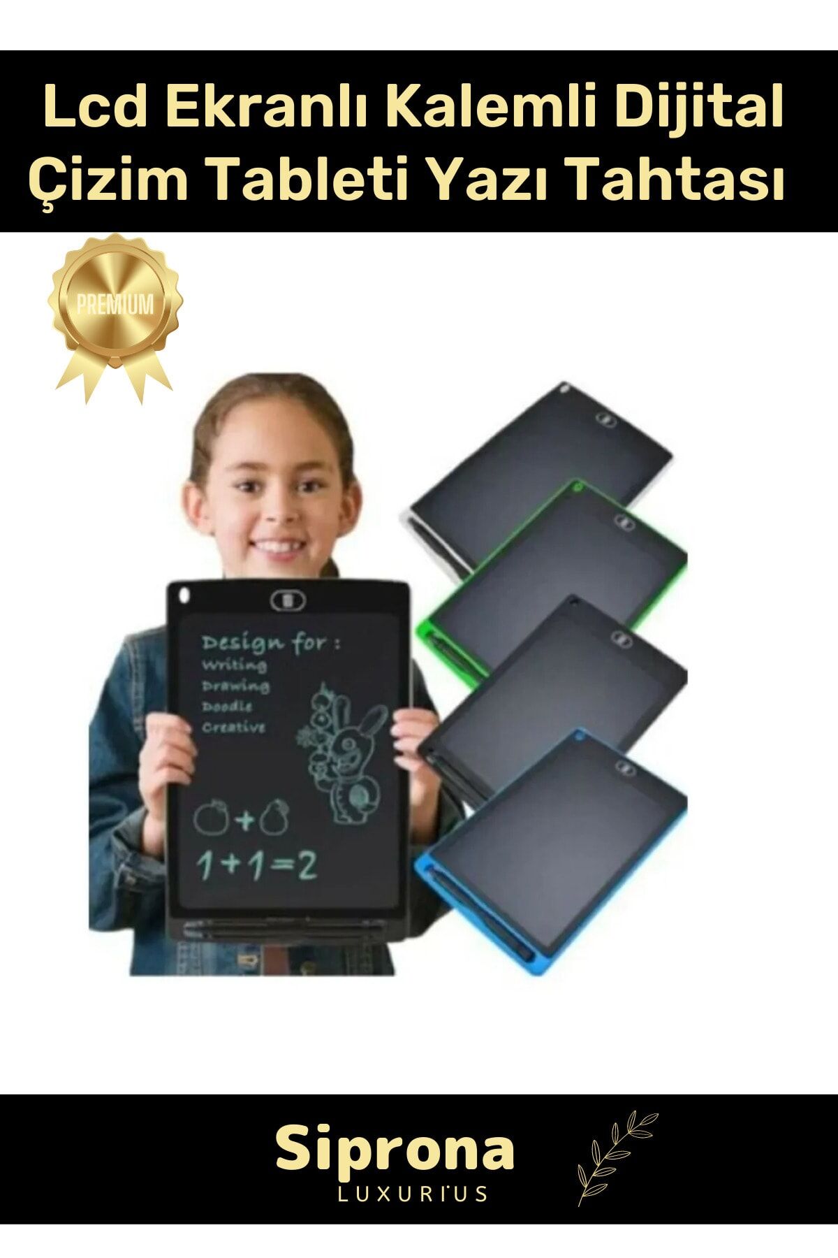Lcd Ekranlı Kalemli Dijital Çizim Tableti Yazı Tahtası Boyama Resim Için Akıllı Çocuk Tablet 8,5 Inç Pembe - Tek Ebat