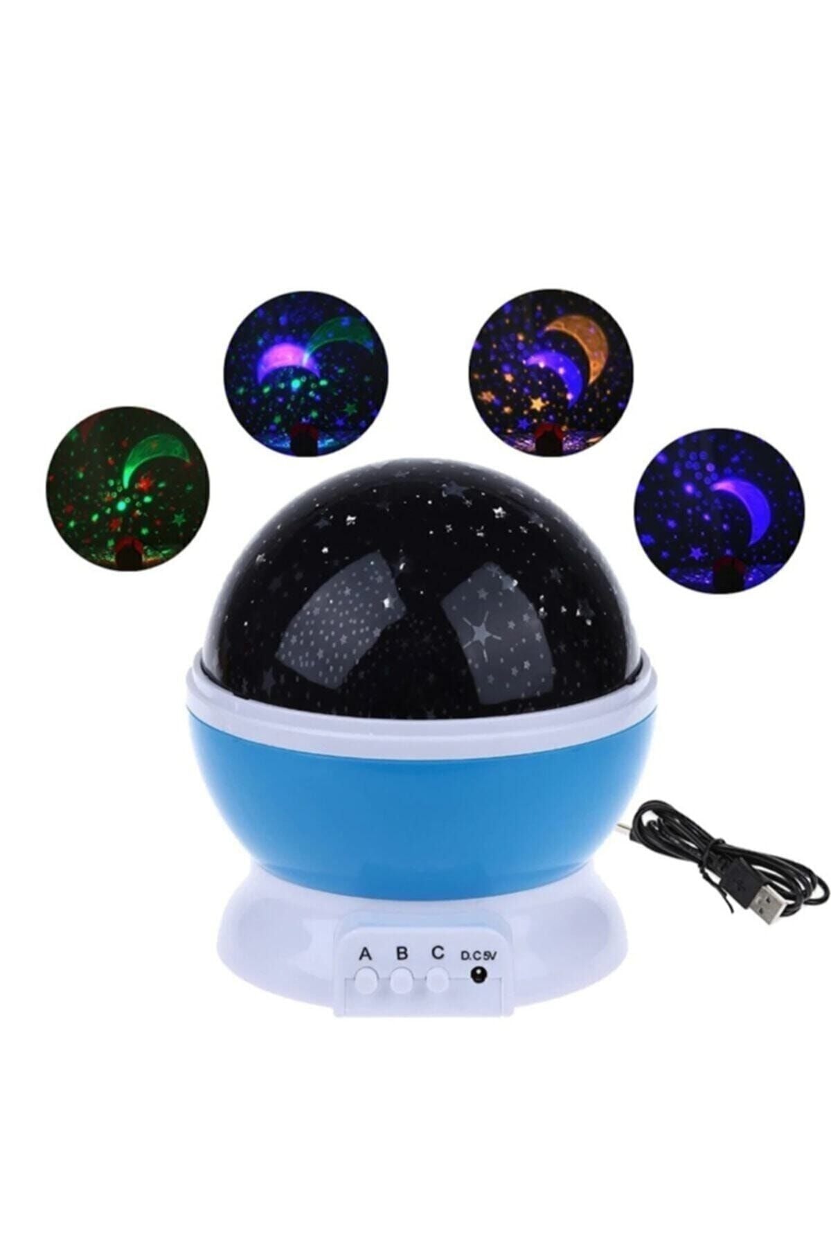 Starmaster Klc-03 3 X Kalem Pilli + 5 Volt Yıldız Yansıtmalı Küre Tip Gece Lambası 012-011