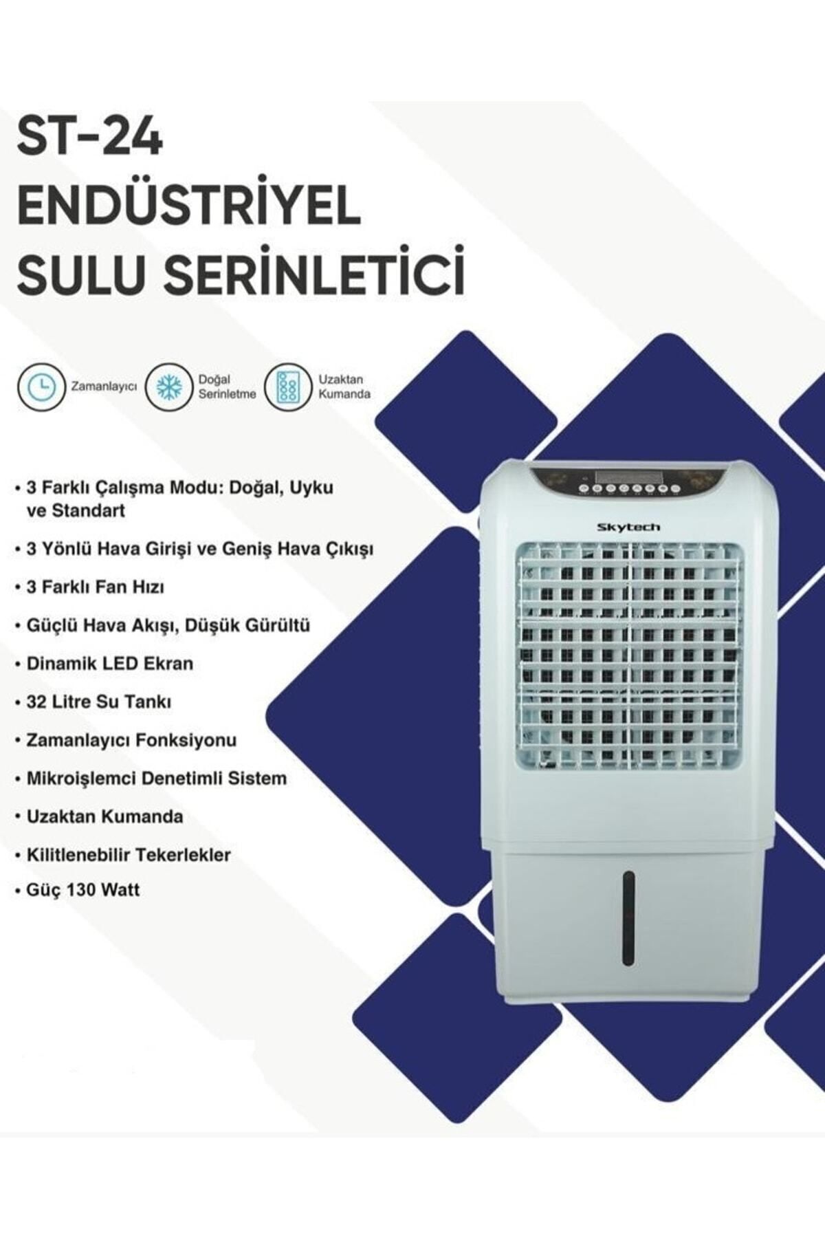 ST-24 Sulu Klima Hava Soğutucu Uyumlu Tek Ebat