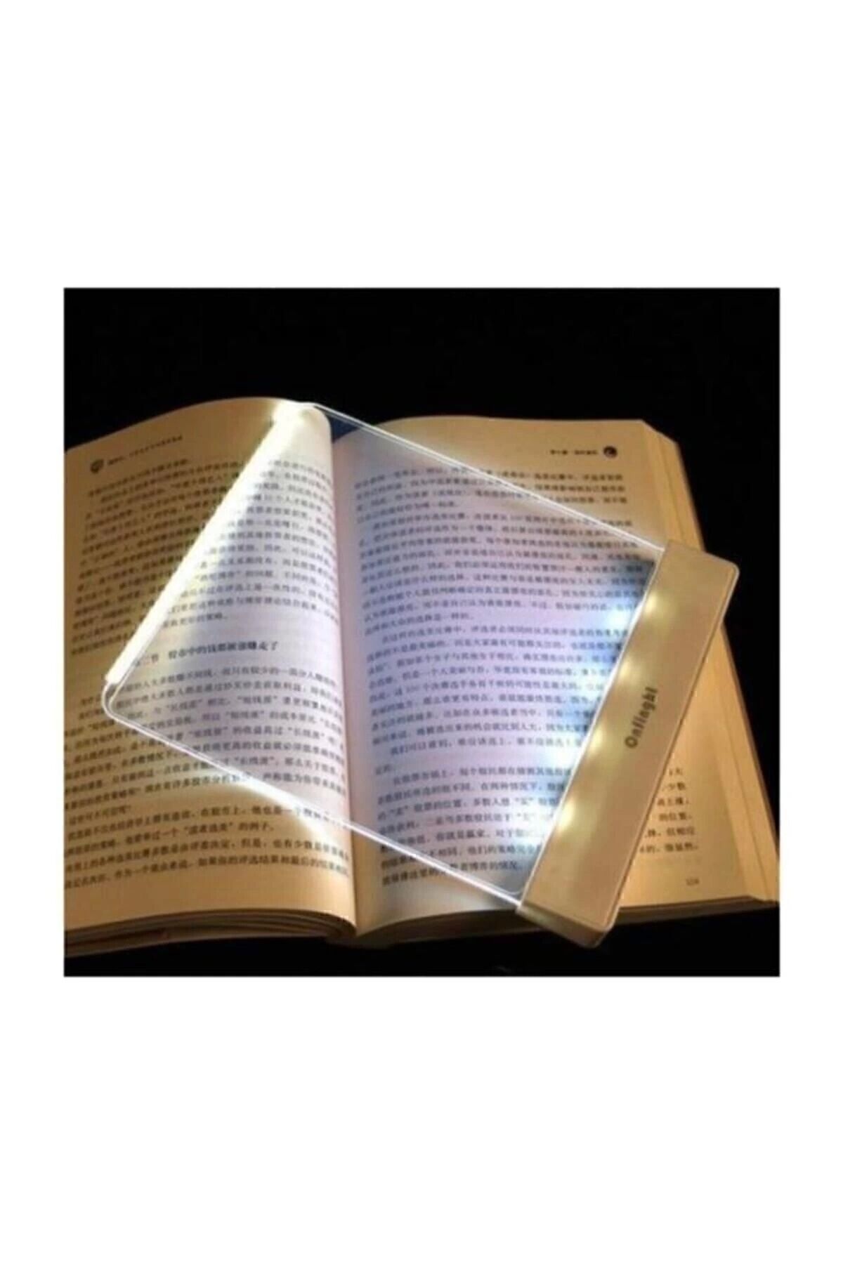 Kitap Arası Okuma Işığı Led Panel Kitap Okuma Lambası Glrshop ekru - Tek Ebat