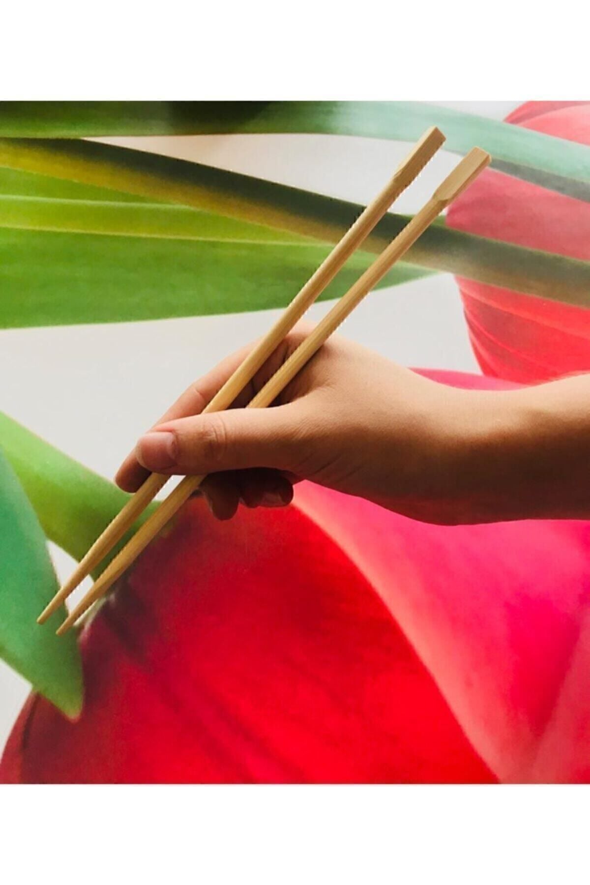 Bamboo Chopsticks 2'li Yıkanabilir Çin Yemek Çubuğu