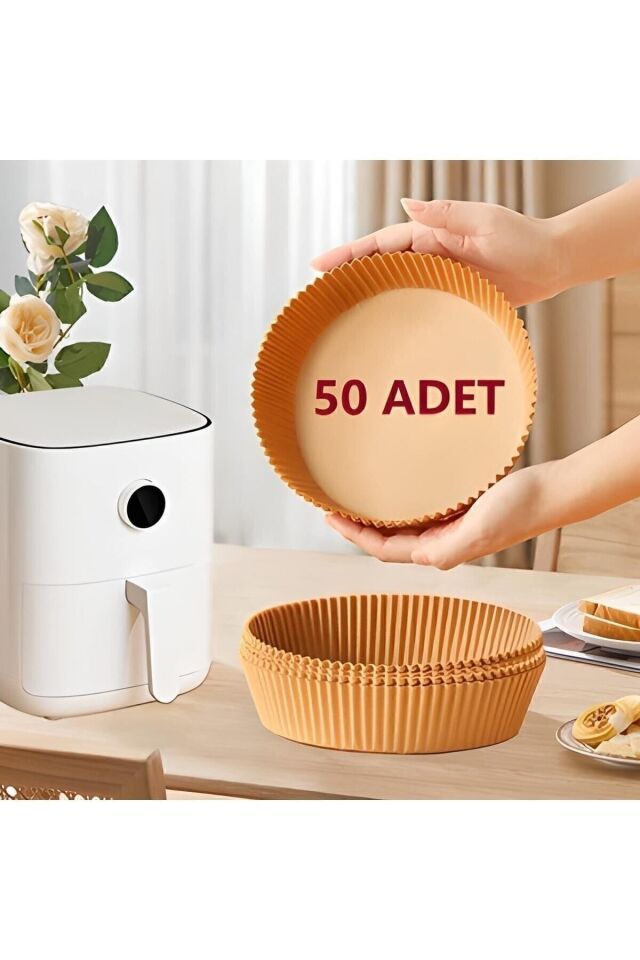 Fritöz Pişirme Kağıdı - Air Fryer Liners Hava Fritözü Xiaomi Philips Yağsız Tefal Kumtel Mı Tek Ebat