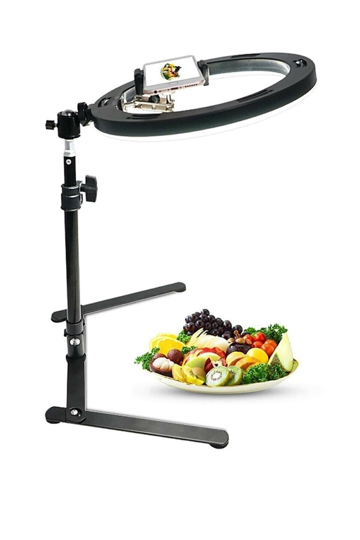 Kuaför Makyaj Çekimleri Ring Light Sürekli 10 Inç Işık 2m Stand