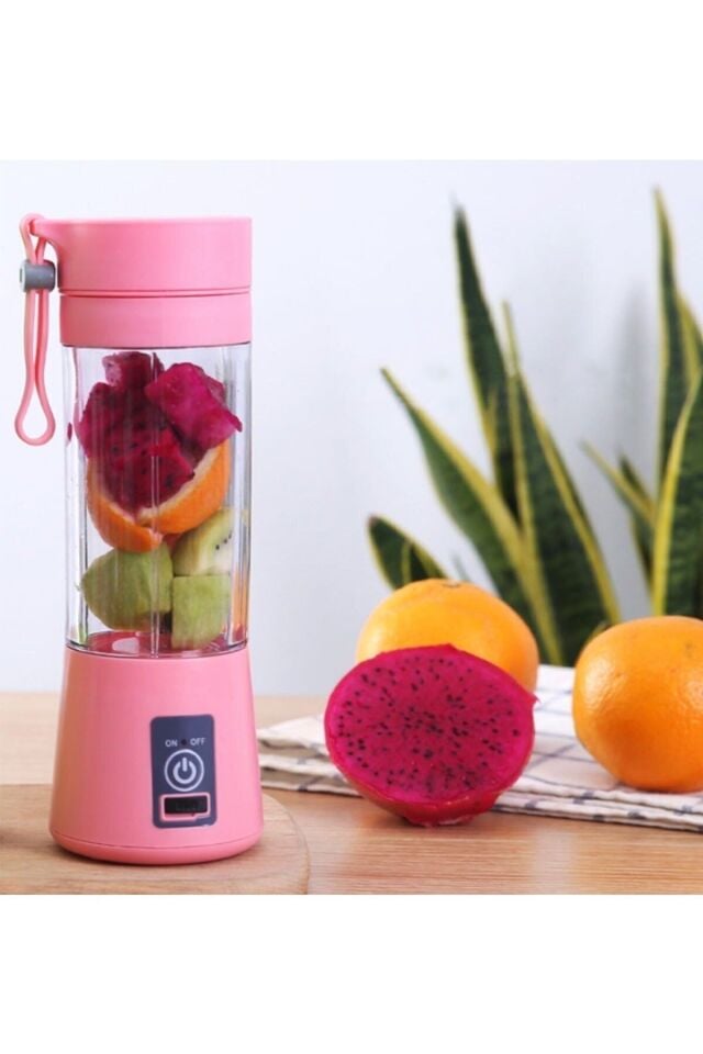 Mini Portatif Taşınabilir Mobil Kişisel Şarjlı Blender 380 ml C / F teknoşık