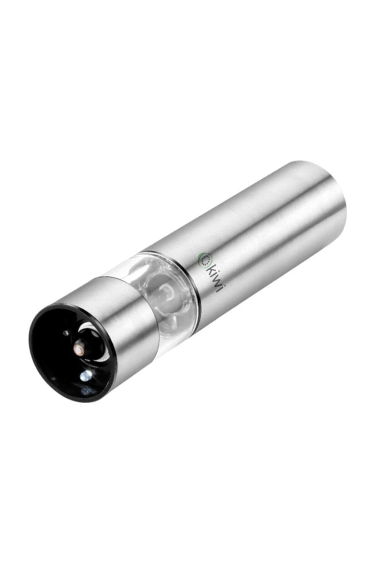 Kspg 4806 Pilli-led Işıklı Otomatik Tuz Karabiber Değirmeni (4806) metalik - Tek Ebat