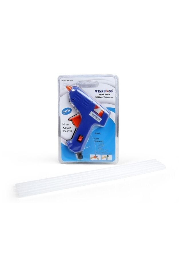 Winnboss Wn-1022 20 Watt Küçük Boy Sıcak Mum Silikon Tabancası 5 Adet Silikon Mum Hediyeli