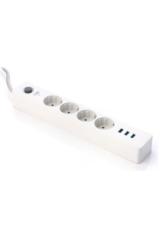 DN 9201 Termal Akım Korumalı 3'lü USB Priz 6998 - Tek Ebat