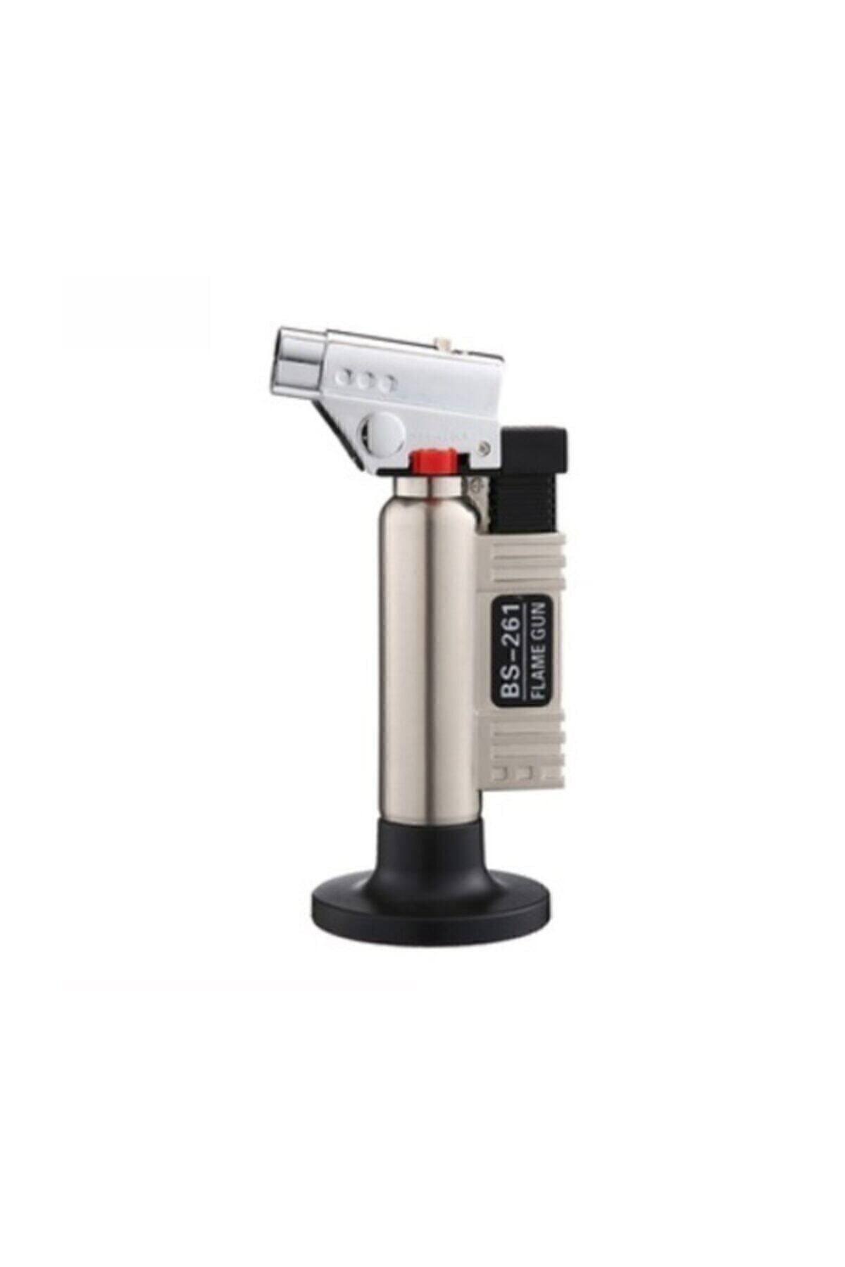 Bs-261 Doldurulabilir Siboplu Bütan Gaz Torch Pürmüz Mavi Alev Çakmak