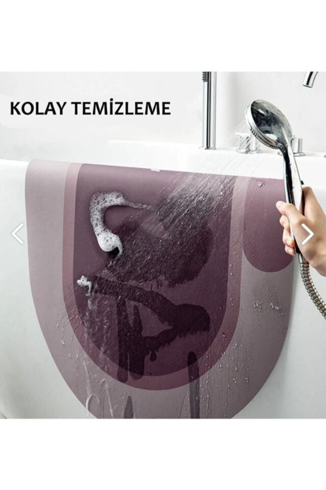 Sihirli Su Emici Banyo Paspası Kaymaz Tabanlı Abdest Paspası 3,5 Mm 40x60 Bnypsps Karışık - Tek Ebat - 60 x 42