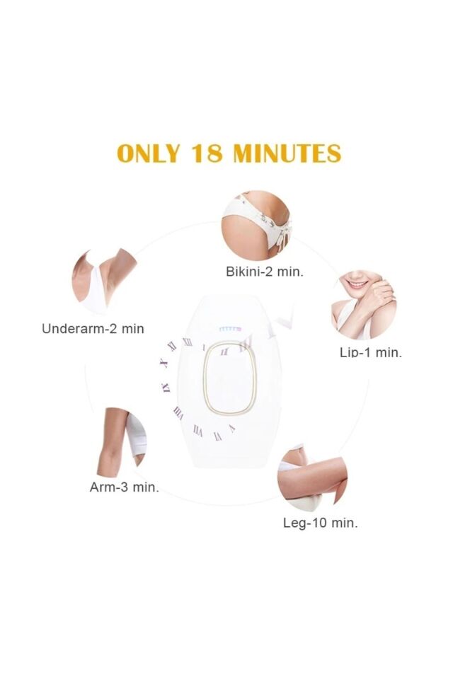 Dn 7708 Ipl Lazer Epilasyon 500.000 Atım Beyaz - Tek Ebat