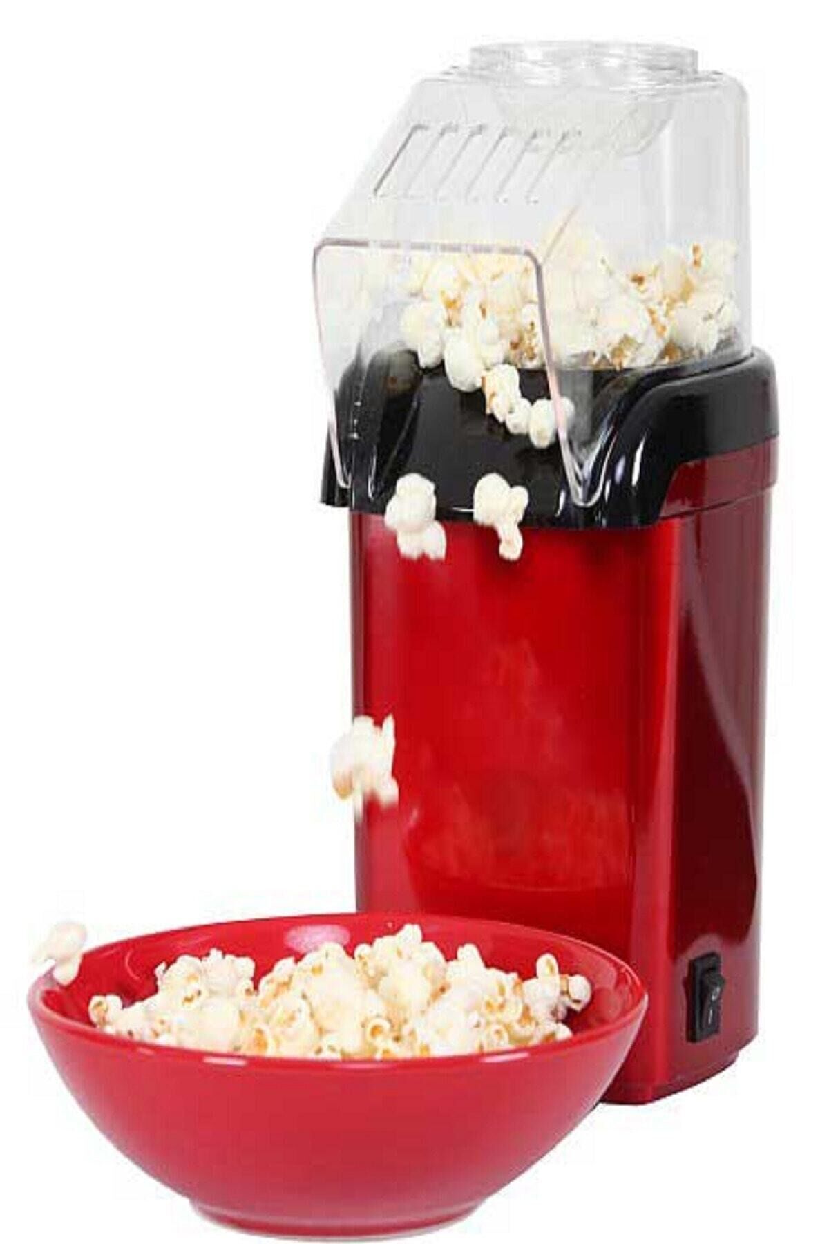 Kırmızı Popcorn Yağsız Mısır Patlatma Makinesi