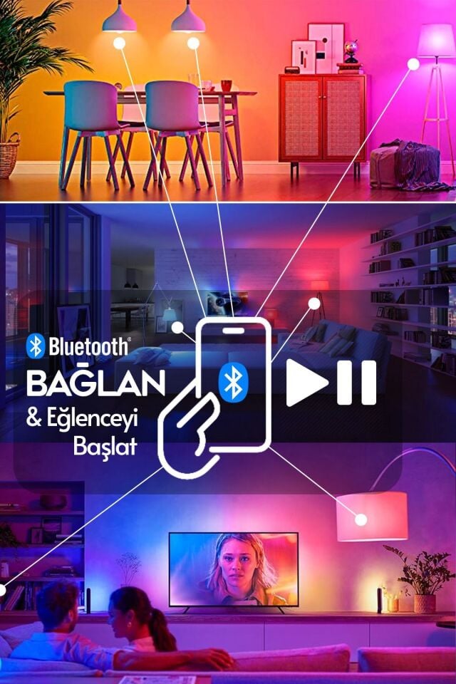 Sl-1015 Bluetooth Hoparlör Ve Lamba Uzaktan Kumandalı Ampül